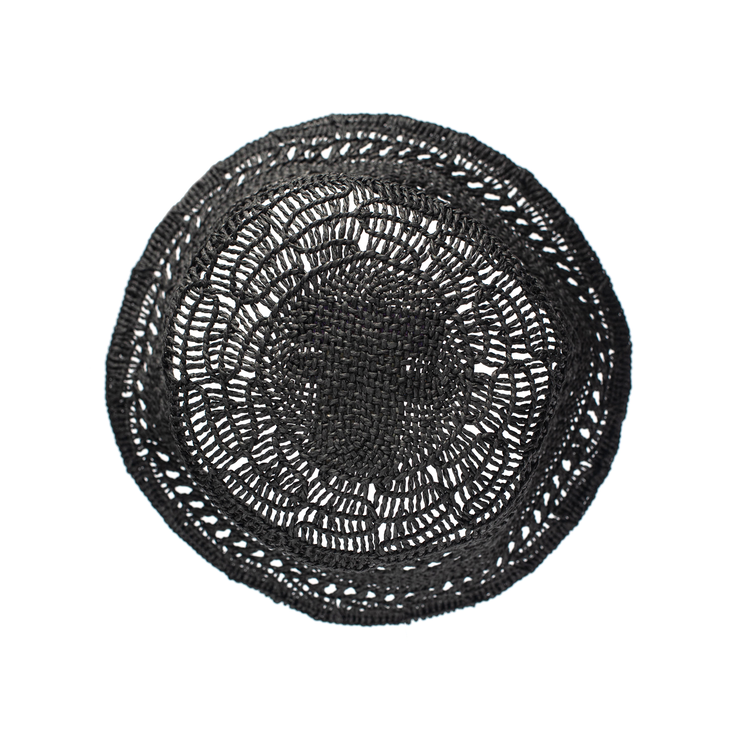 Черная плетеная панама Ys YD-H40-934-2, размер 2 - фото 3