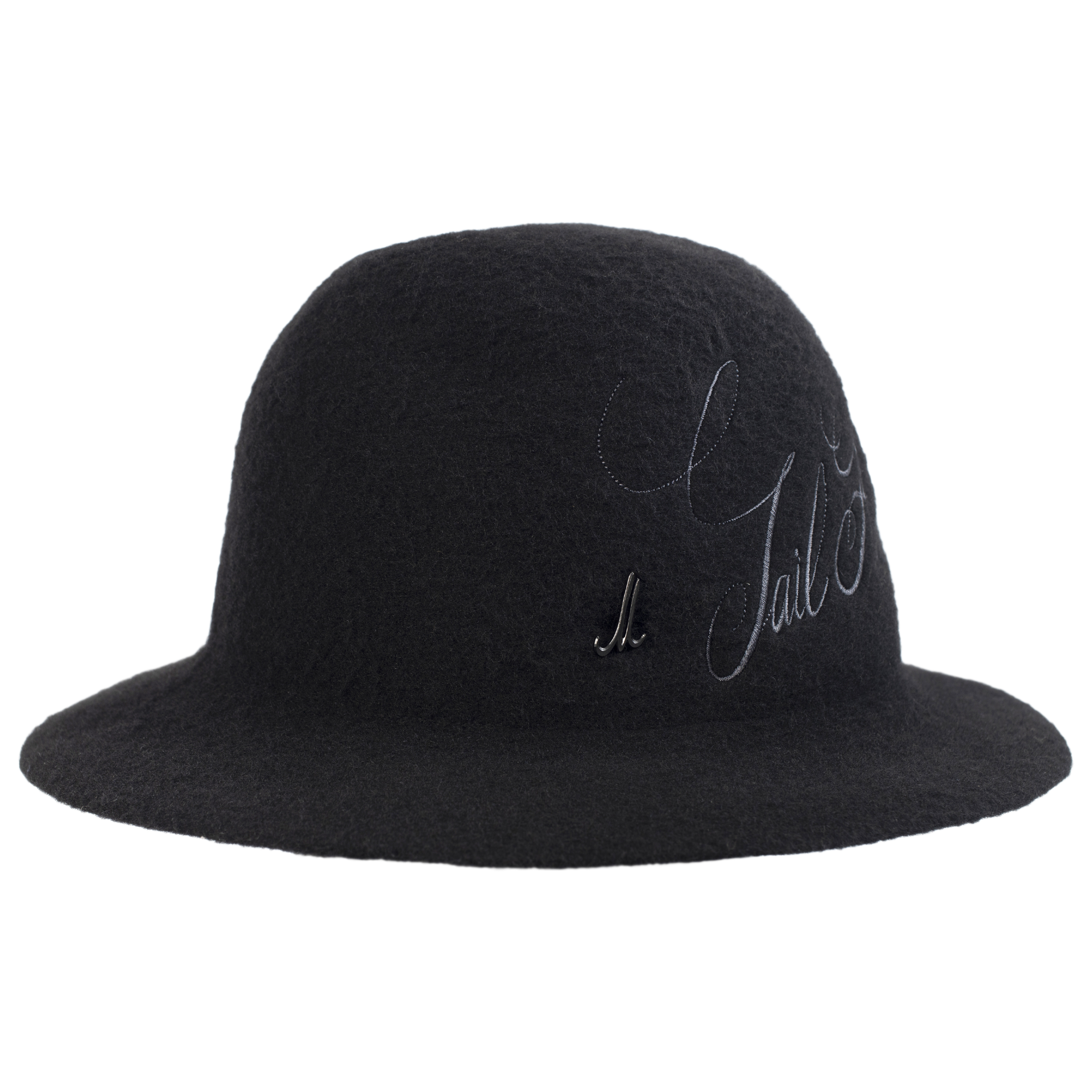Шерстяная шляпа с вышитым логотипом Junya Watanabe WH-K606-051-1, размер 3 - фото 1