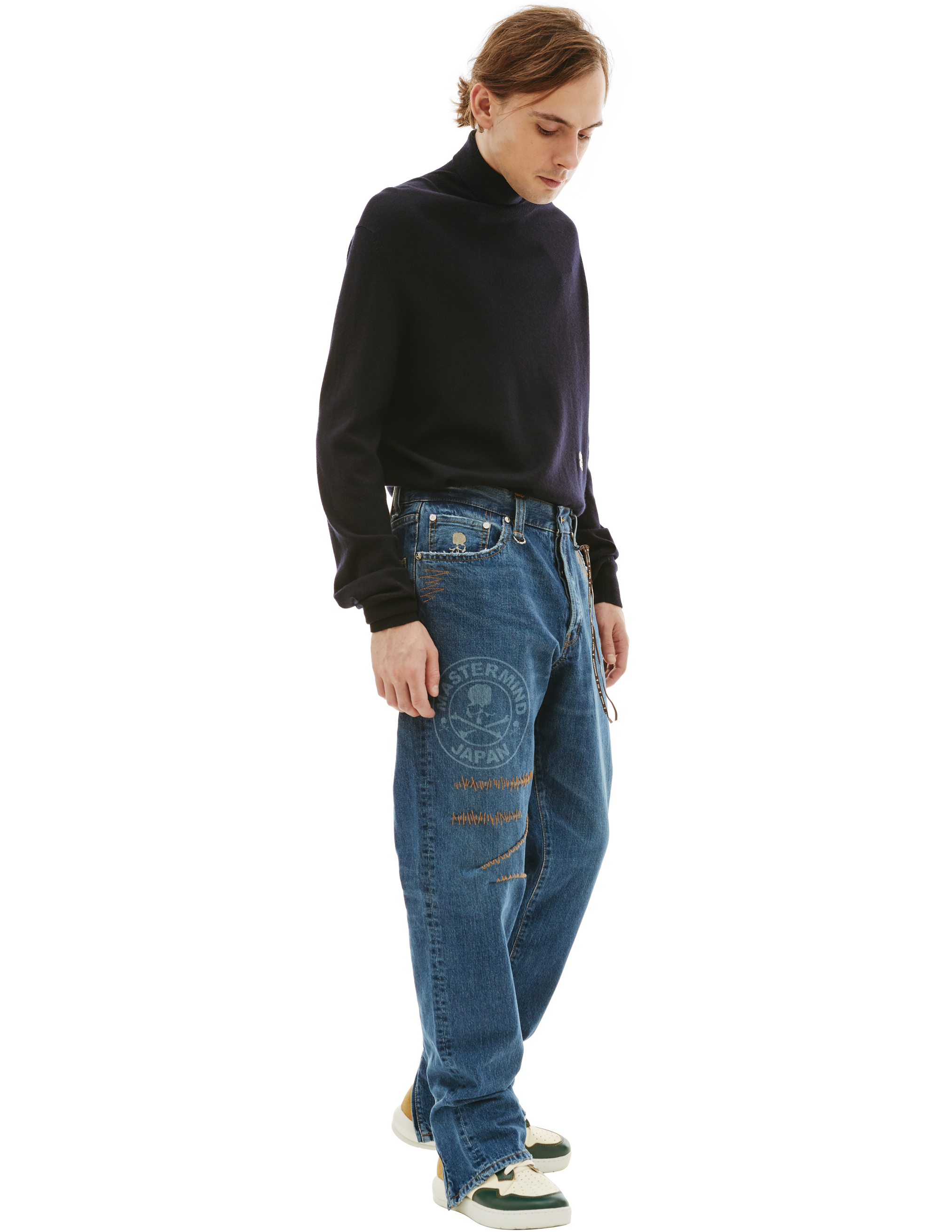 Прямые джинсы с молниями - Mastermind WORLD MJ22E09/PA019 Фото 2