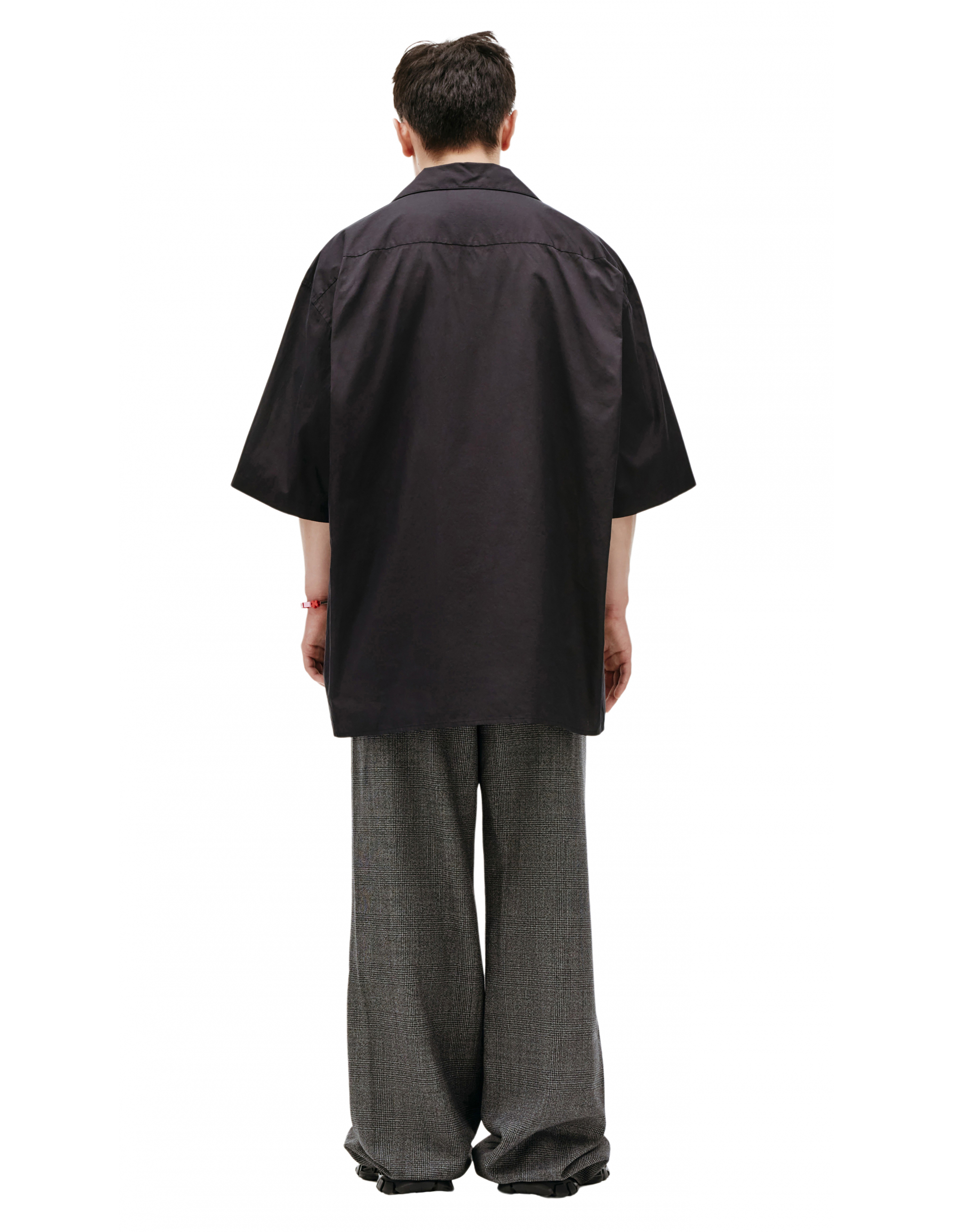 Черная рубашка oversize - Balenciaga 658845/TEM16/1000 Фото 3