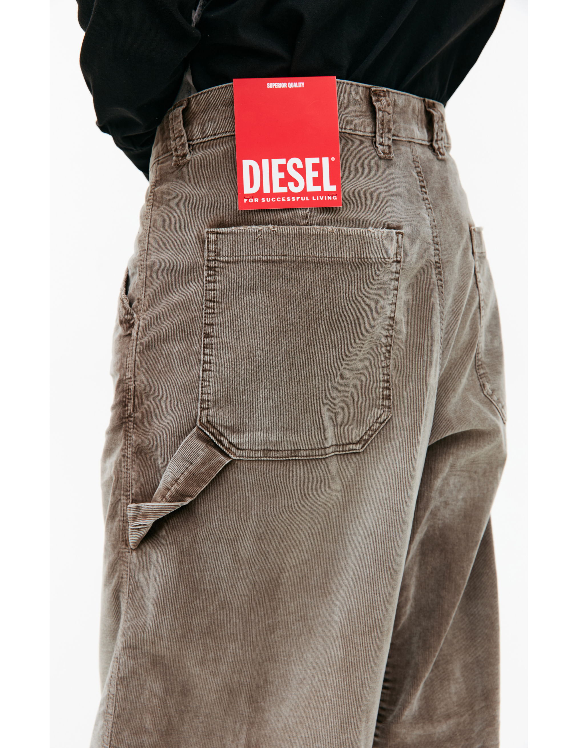 Прямые вельветовые брюки D-Livery Diesel A09252068JF7DA, размер 36 - фото 4