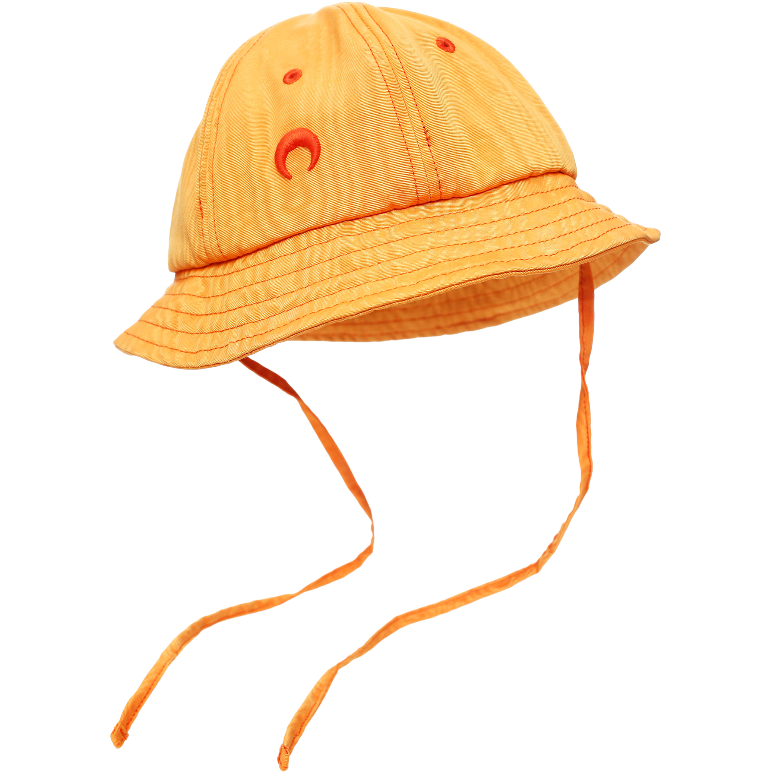 Оранжевая панама с вышивкой логотипа MARINE SERRE UHG027/CWOV0010/OR10, размер M;L UHG027/CWOV0010/OR10 - фото 1