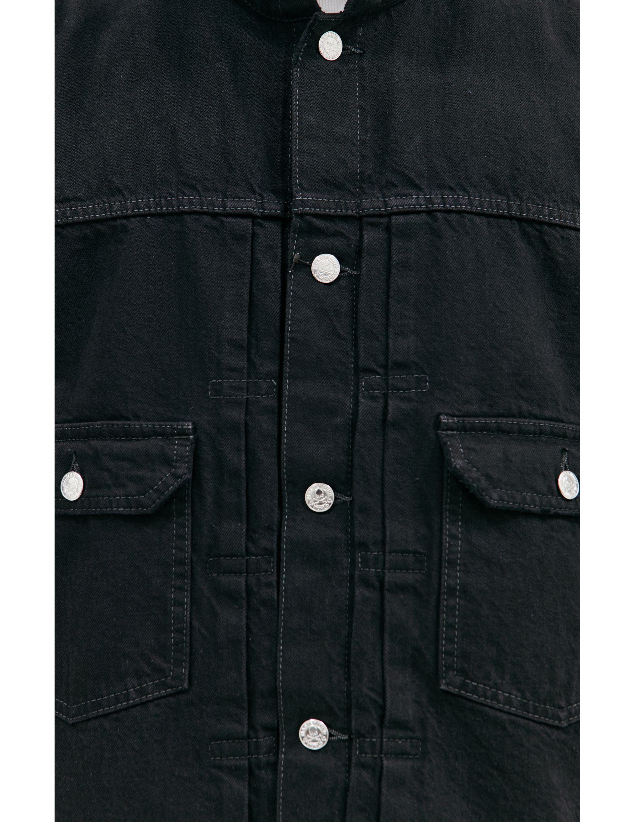 Джинсовая куртка с капюшоном Mastermind WORLD MW24S12-BL002-018, размер L - фото 6