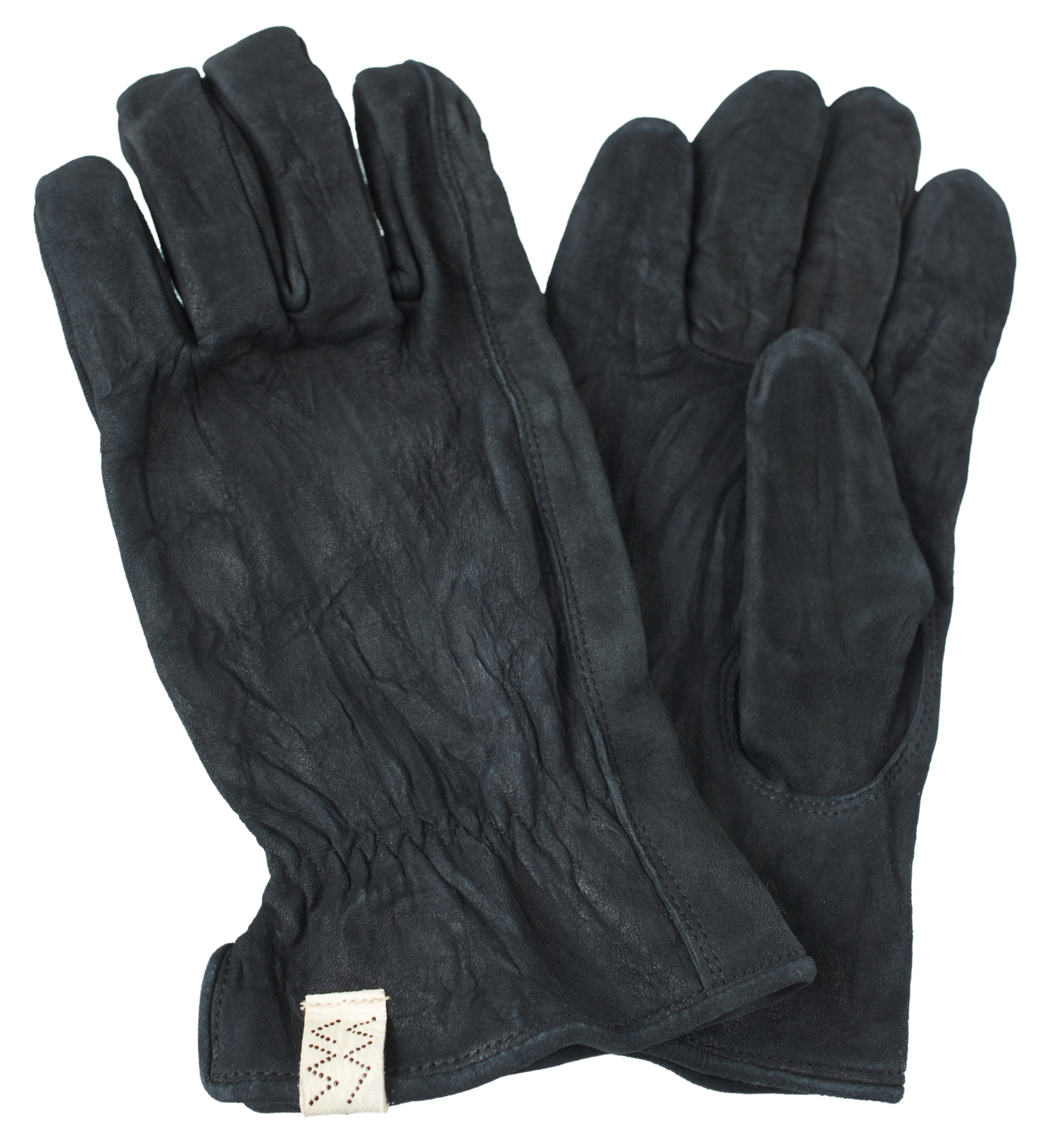 Коричневые замшевые перчатки visvim 0123203003008/BLACK, размер M/L 0123203003008/BLACK - фото 1
