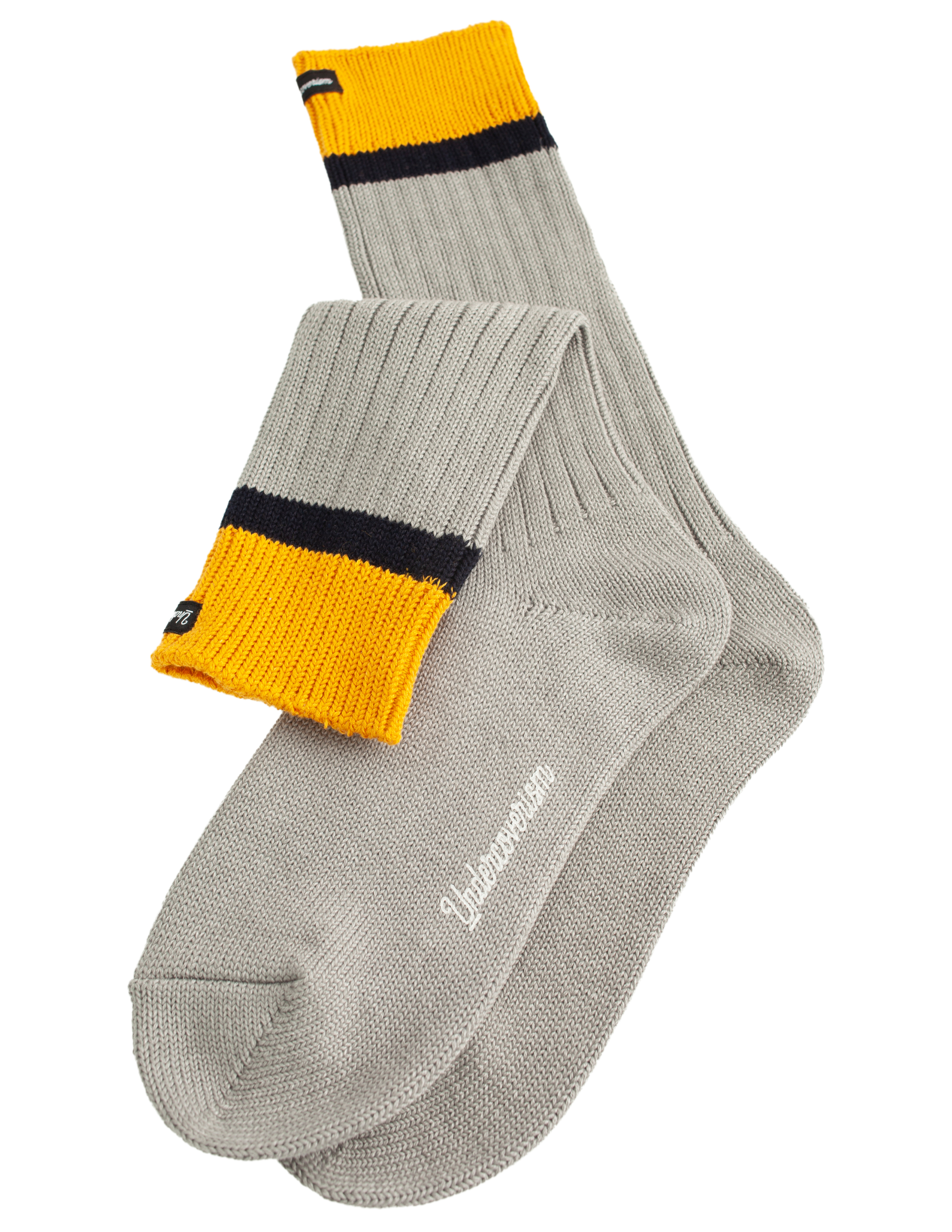 Серые носки с нашивкой Undercover UI1B4L01/gray, размер One Size UI1B4L01/gray - фото 1
