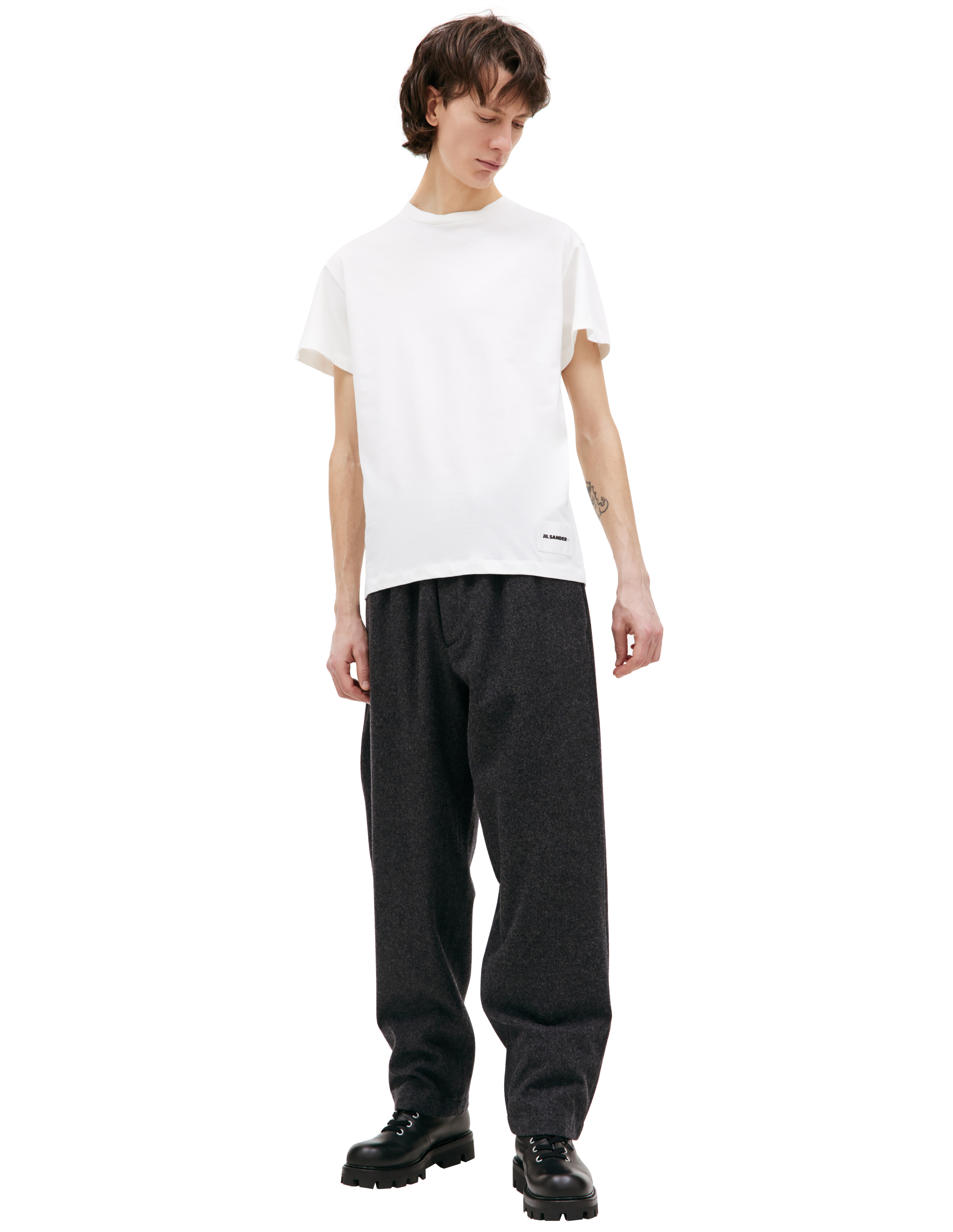 Комплект из 3-х базовых футболок Jil Sander J47GC0001/JTN254/000, размер M
