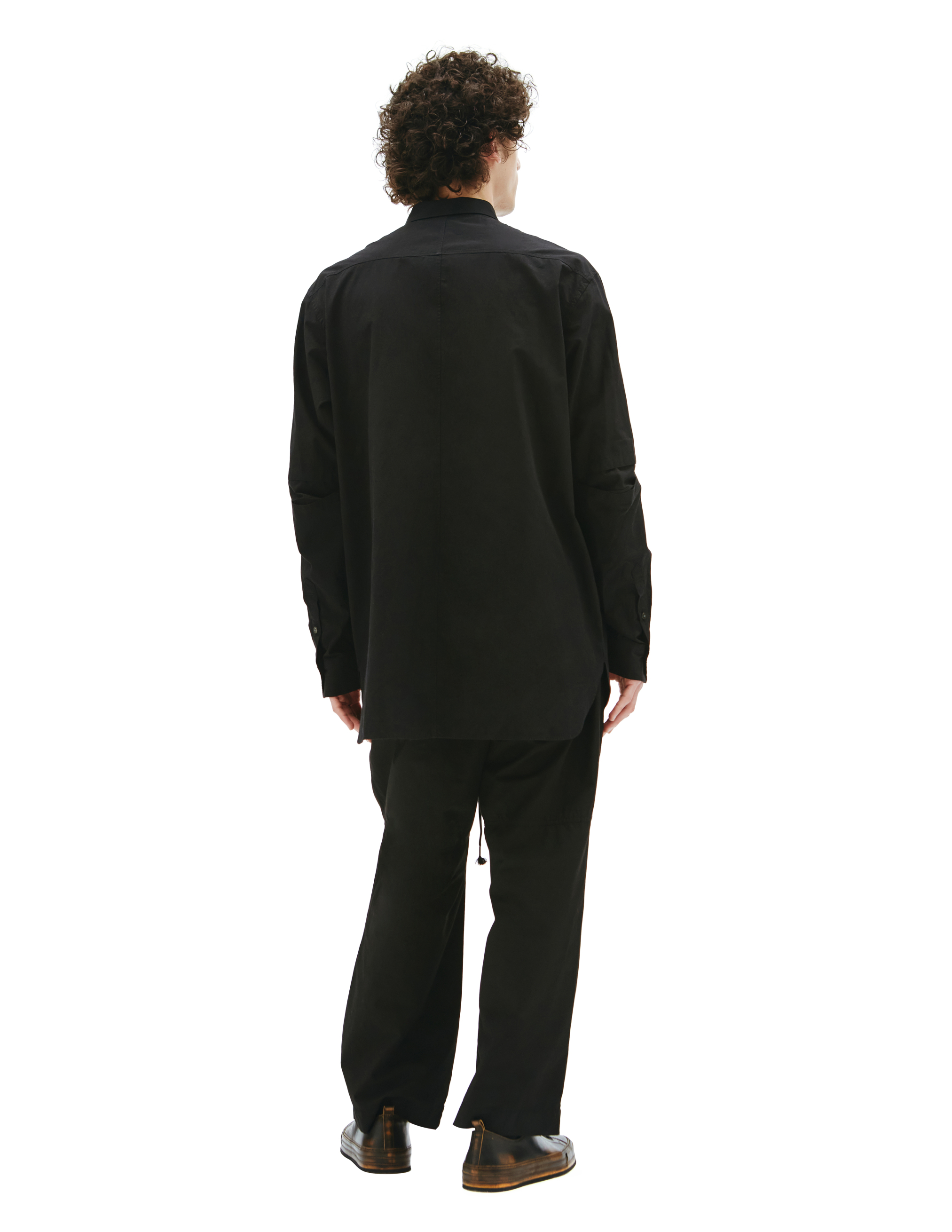 Черная рубашка со скрытым карманом The Viridi-Anne VI/3492/02, размер 4 VI/3492/02 - фото 4