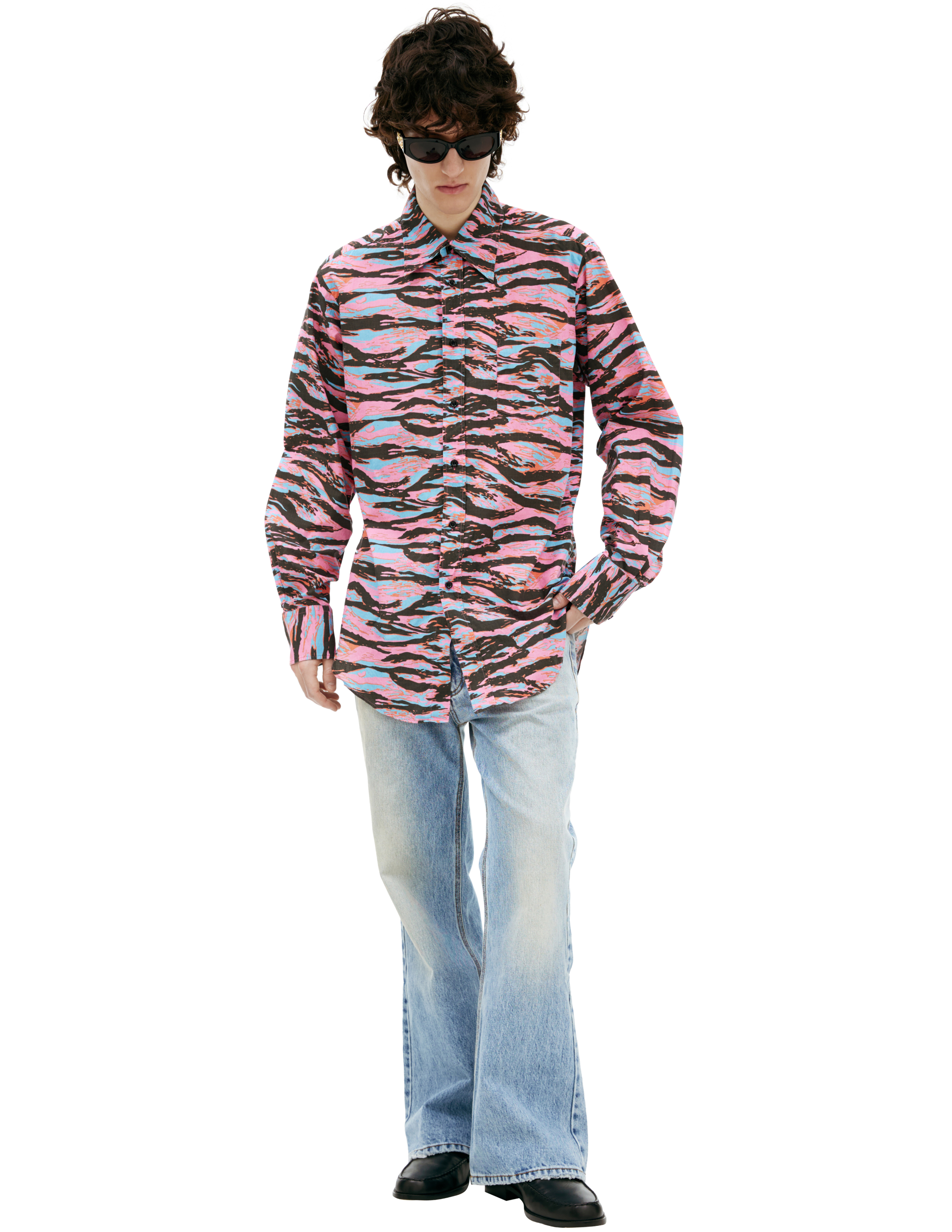 Рубашка с анималистичным принтом