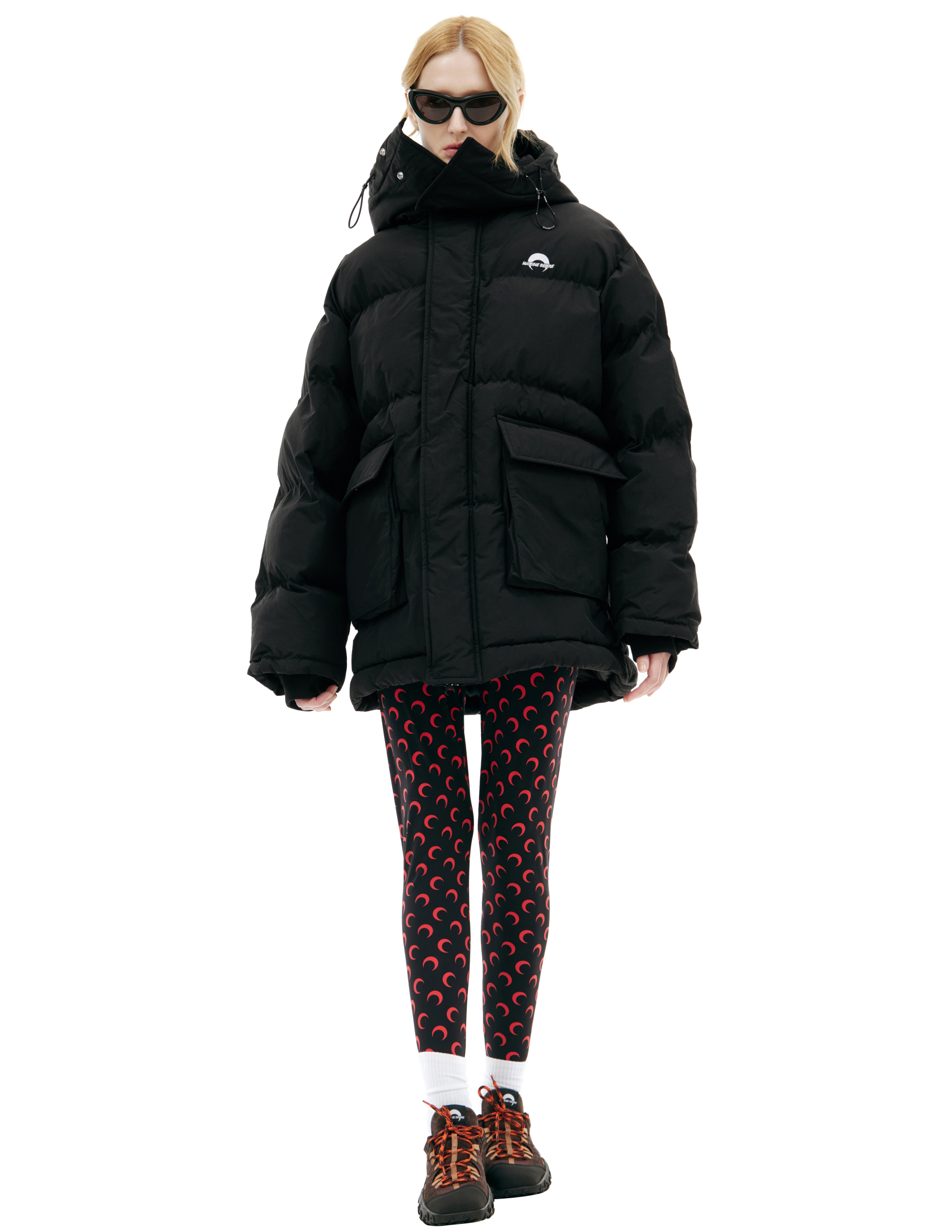 Пуховик с логотипом