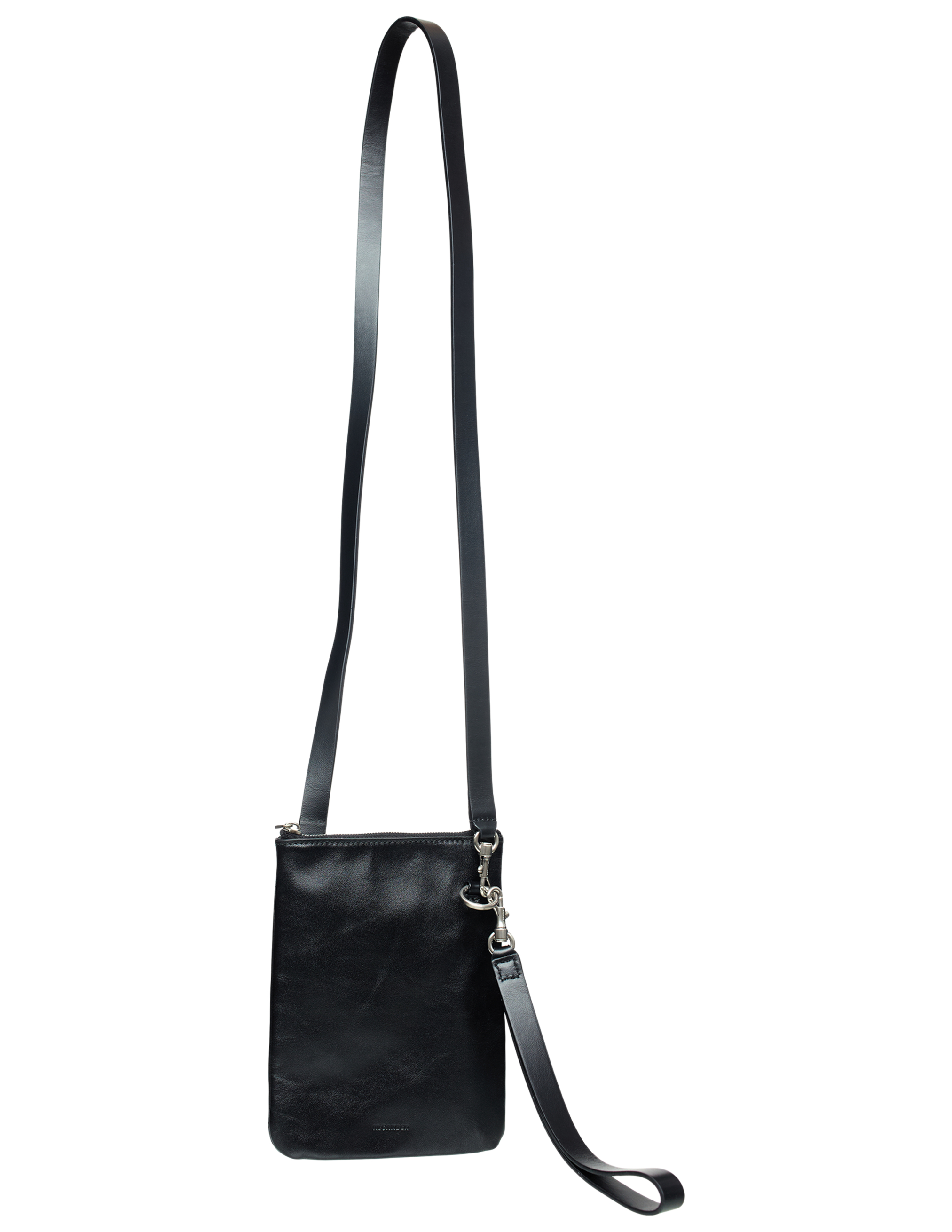 Черная кожаная сумка Jil Sander J25VL0003/P5450/001, размер One Size