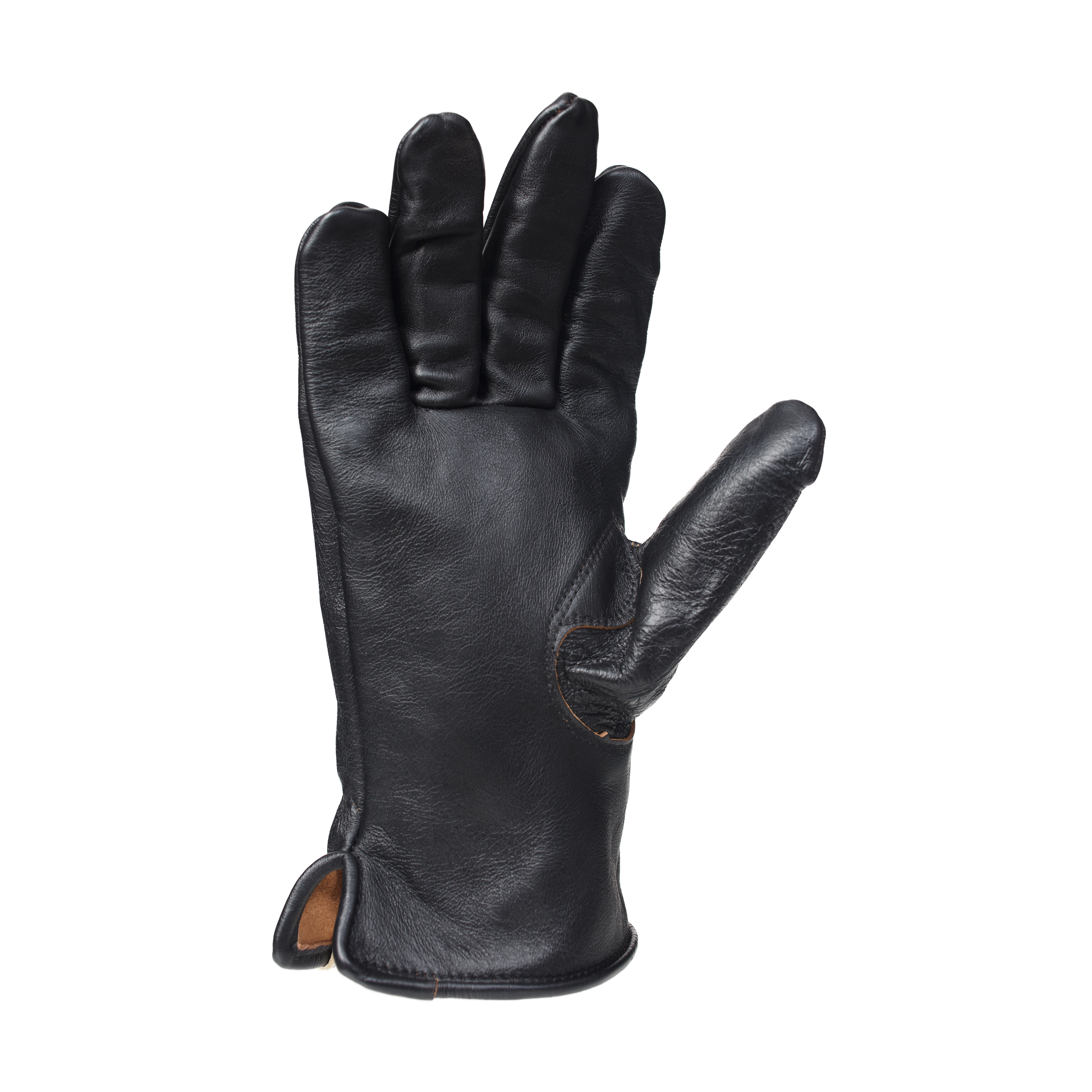 Кожаные перчатки с контрастными швами visvim 0124103003008, размер S/M;M/L - фото 3