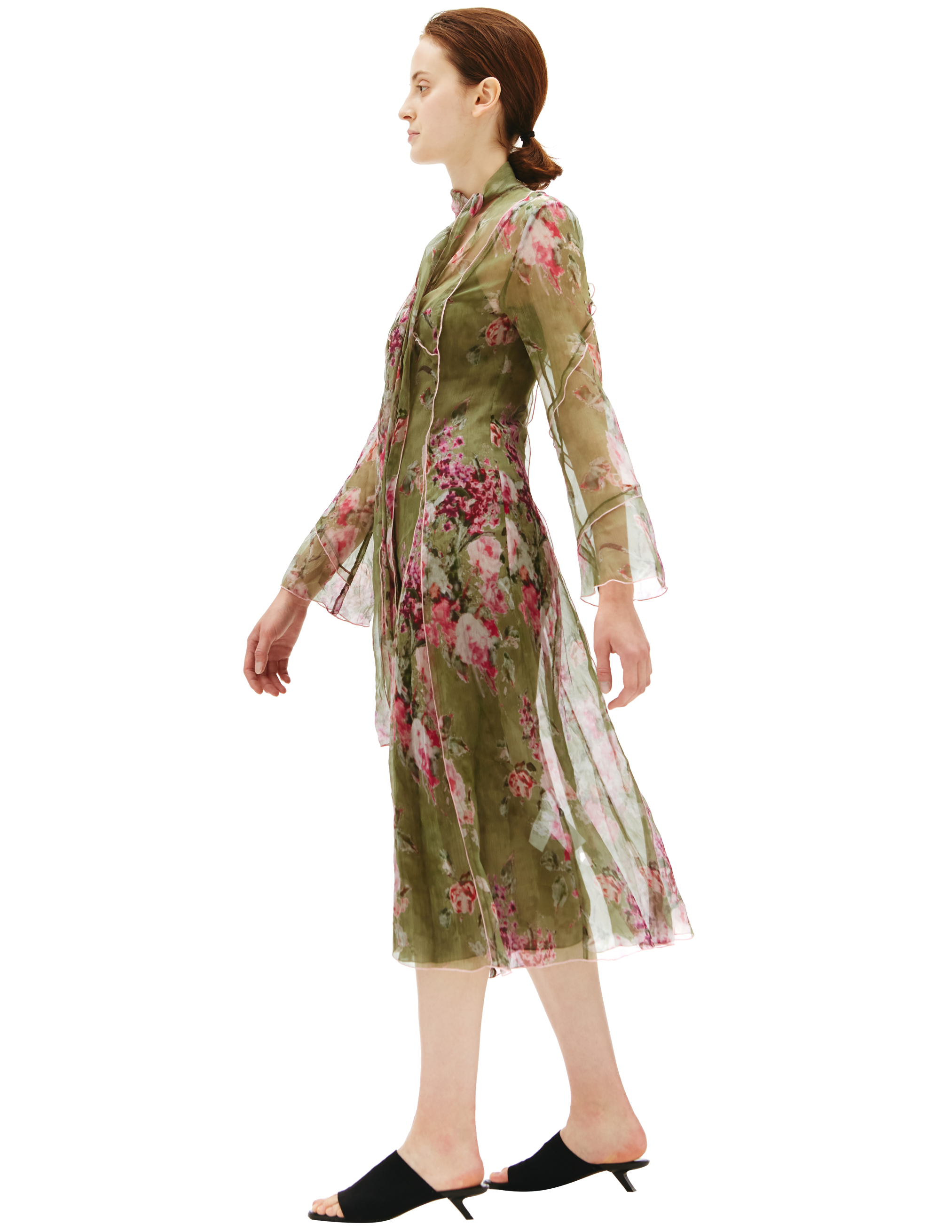 Шелковое платье с цветочным принтом Blumarine 232/2A114A/F4973, размер 38;40 232/2A114A/F4973 - фото 2