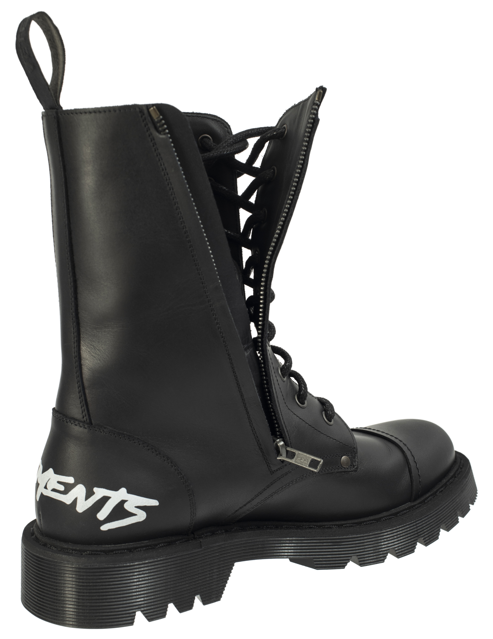 Кожаные ботинки на шнуровке с логотипом VETEMENTS UE52BO300B/2400, размер 45;43;42;41;40;39;38;37 UE52BO300B/2400 - фото 2