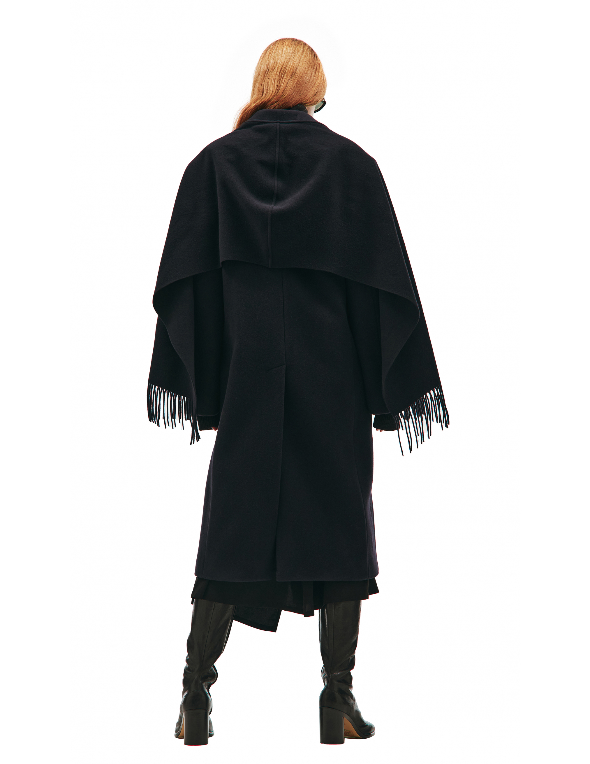 Пальто из шерсти с шарфом - Balenciaga 675421/TLU22/4100 Фото 3
