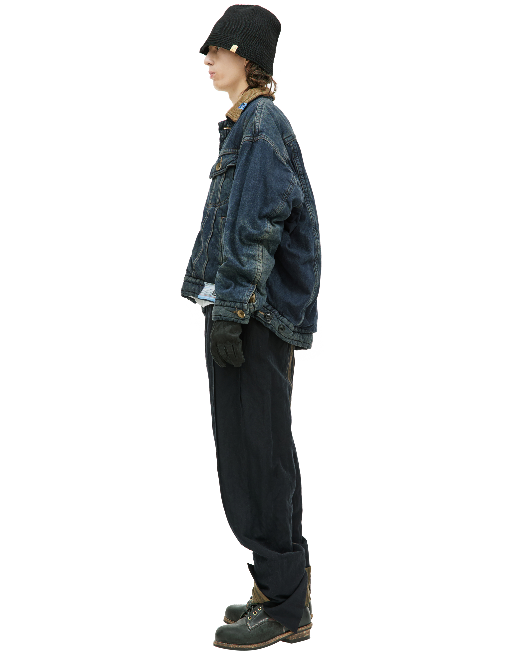 Утепленная джинсовая куртка Maison Mihara Yasuhiro A11BL023, размер 48 - фото 2