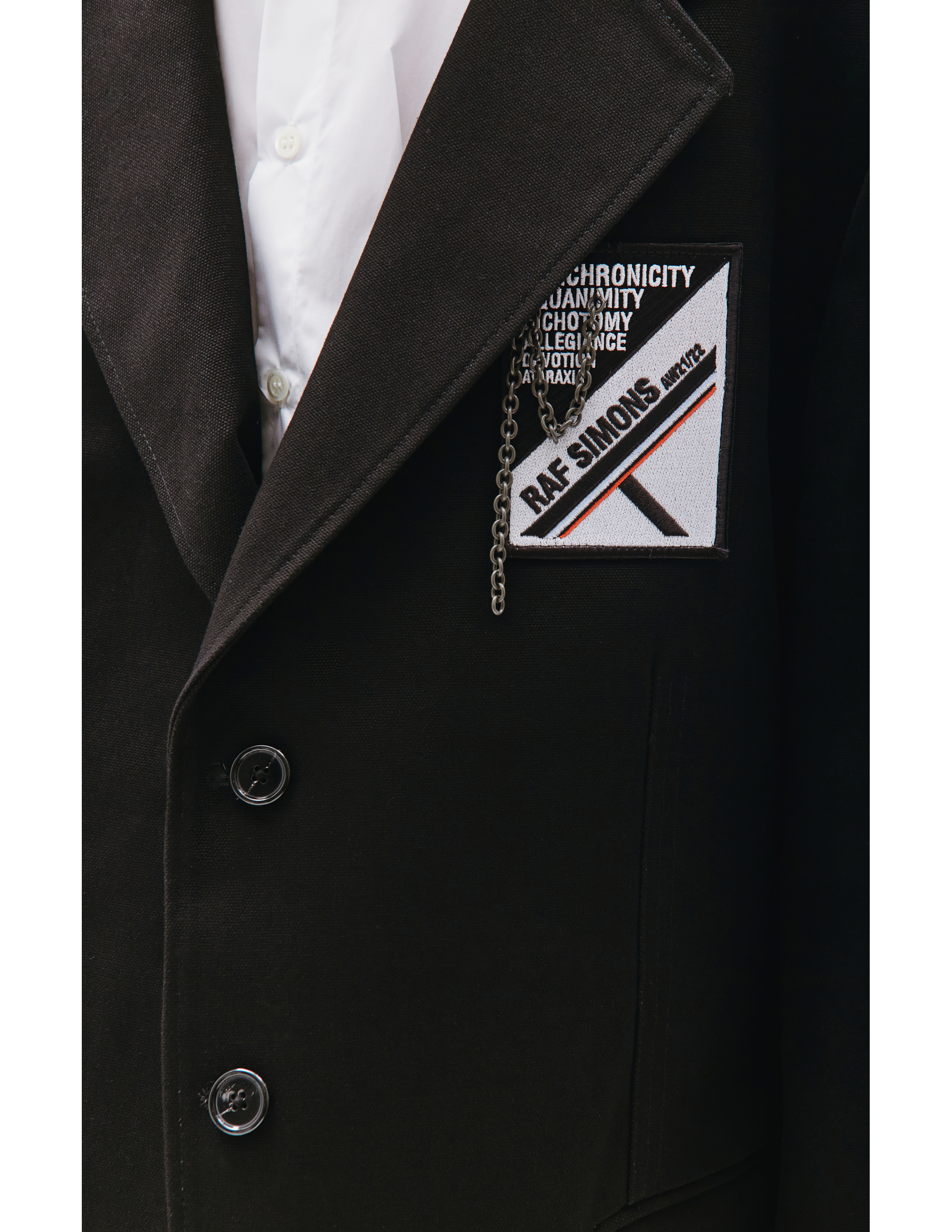 Пиджак Оверсайз с патчем Raf Simons 212-M545B-10090-0099, размер 52;50;48;46 - фото 5