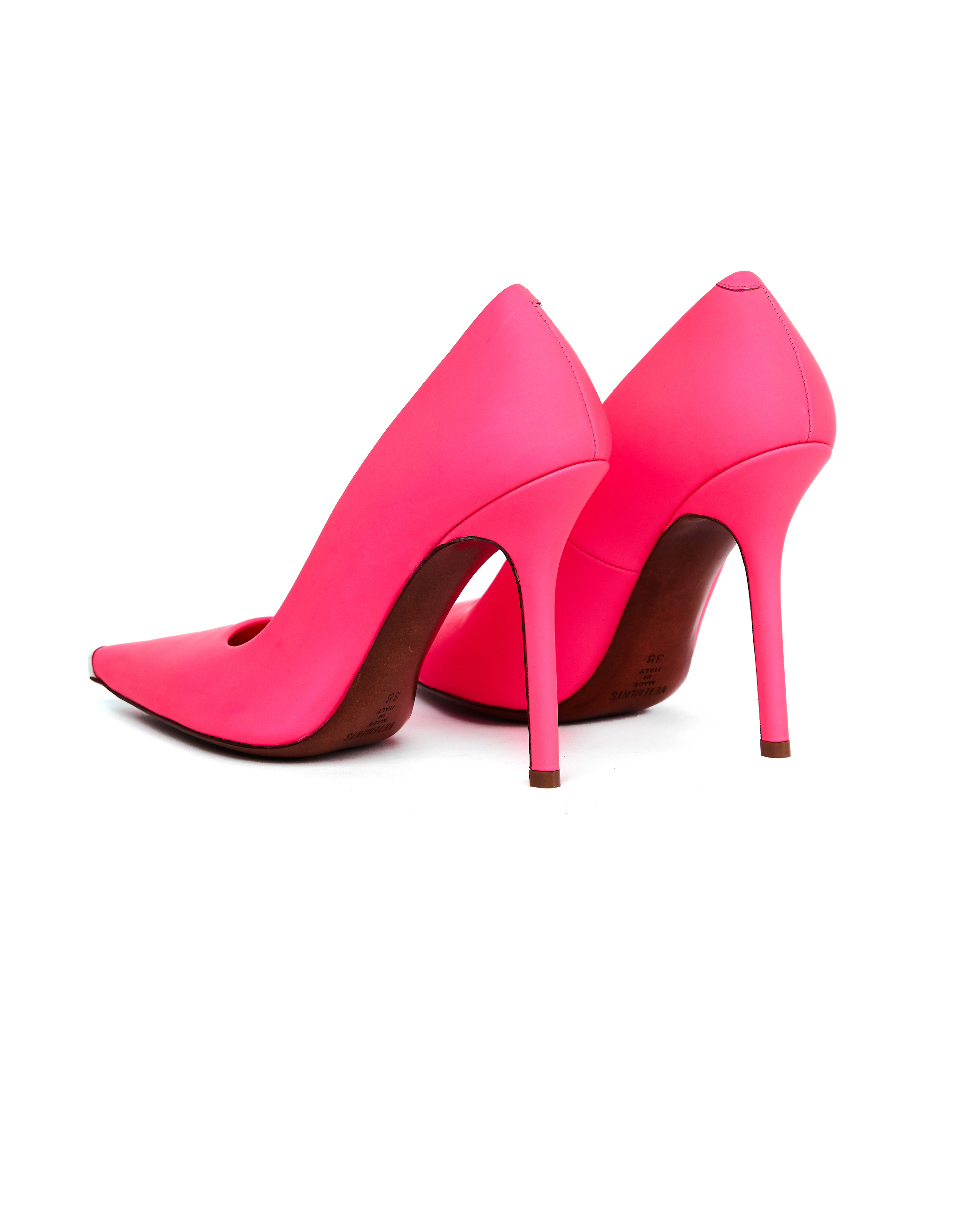 Розовые кожаные туфли - Vetements SS20HE009/pink Фото 4