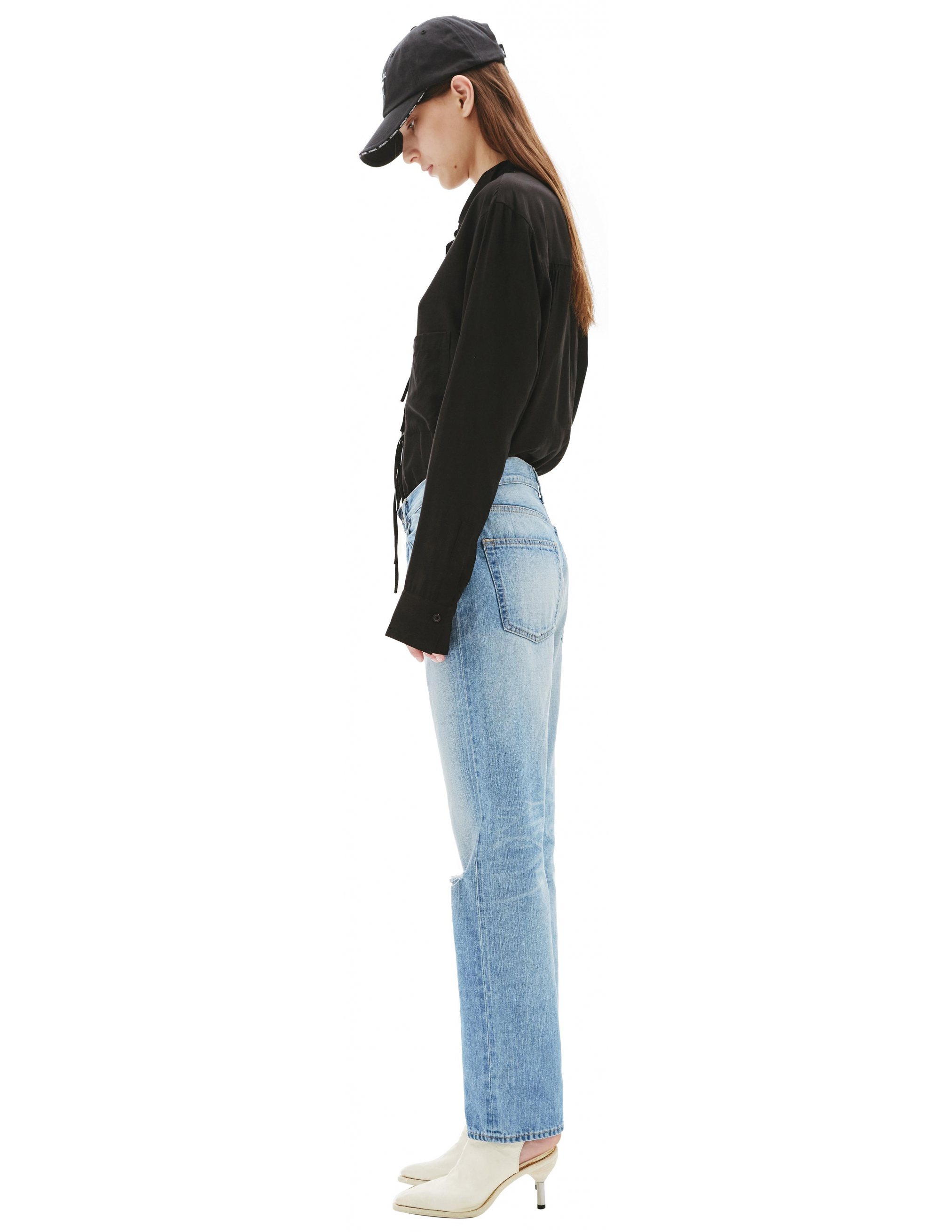 Прямые джинсы с рваными коленями Junya Watanabe XG-P017-051-1, размер L;M;S - фото 2