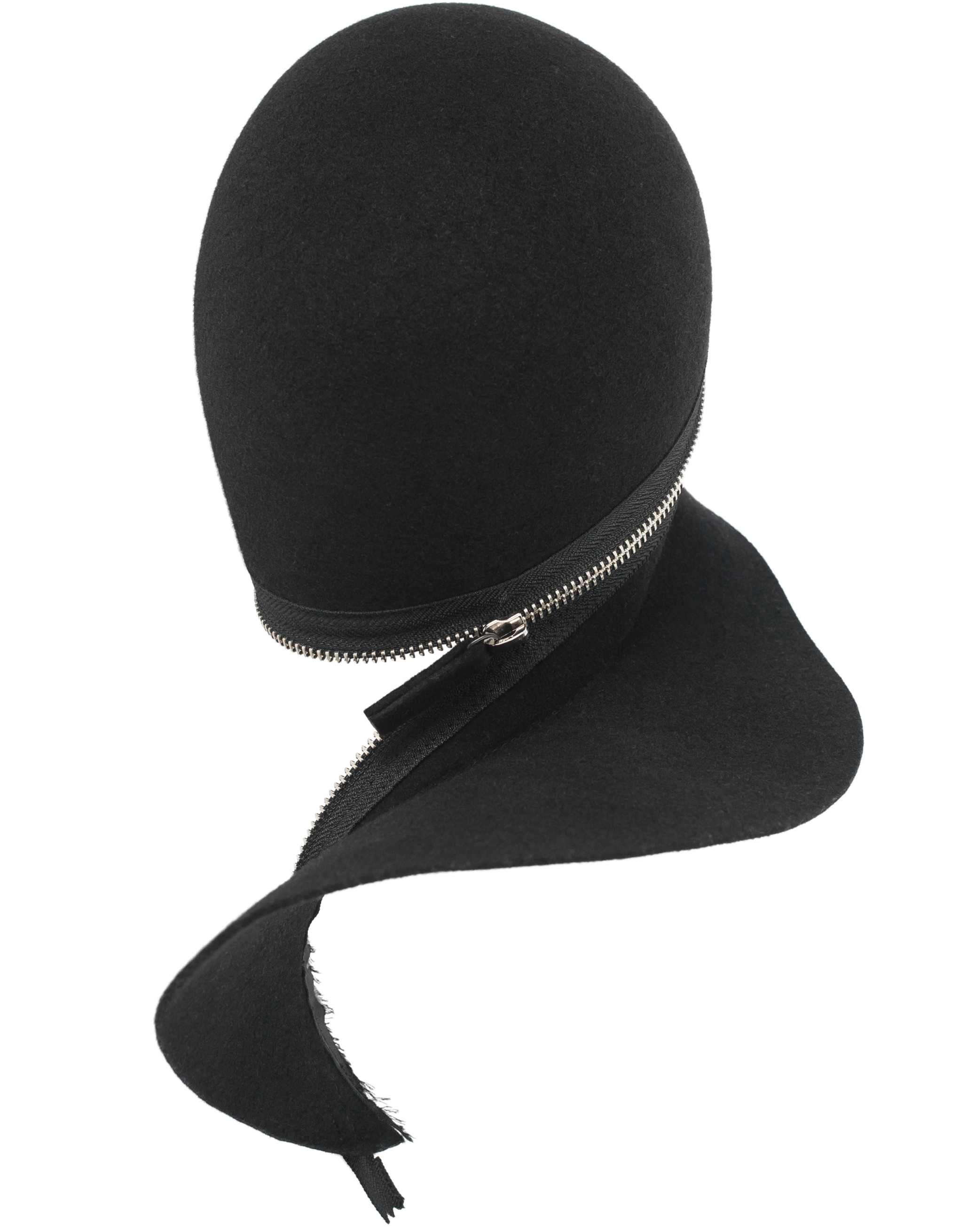 Черная шерстяная кепка Yohji Yamamoto FN-H14-161-1, размер 2 - фото 1