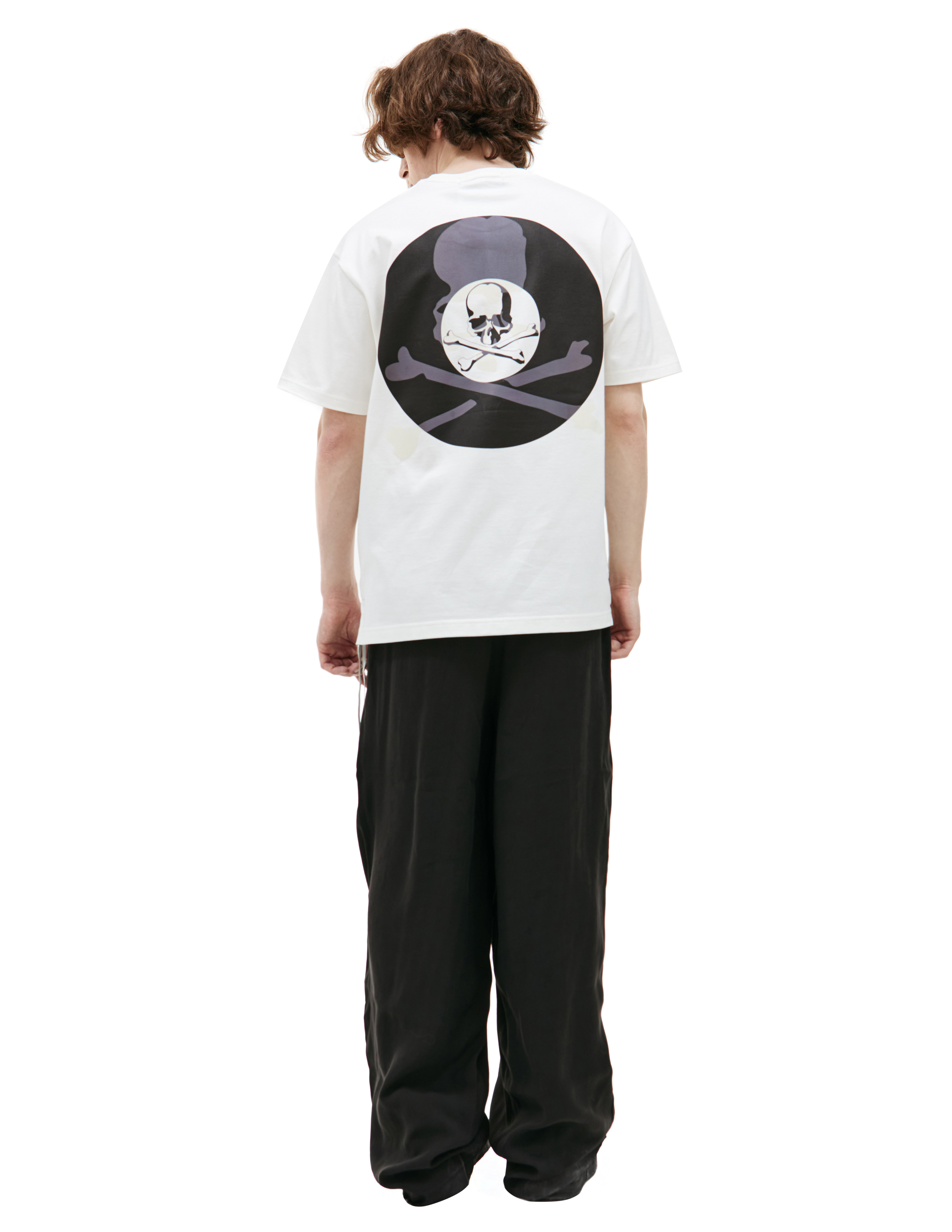 Белая футболка с принтом Mastermind WORLD MW24S12-TS069-008, размер M;XL - фото 3