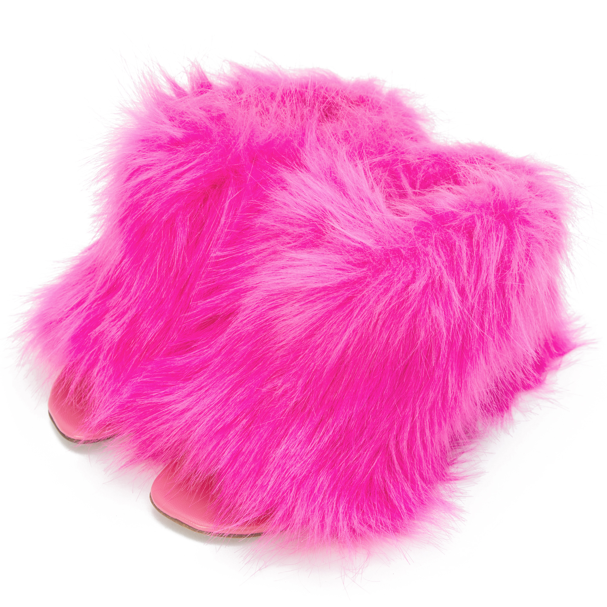 Розовые меховые туфли - Vetements SS20HE004/pink