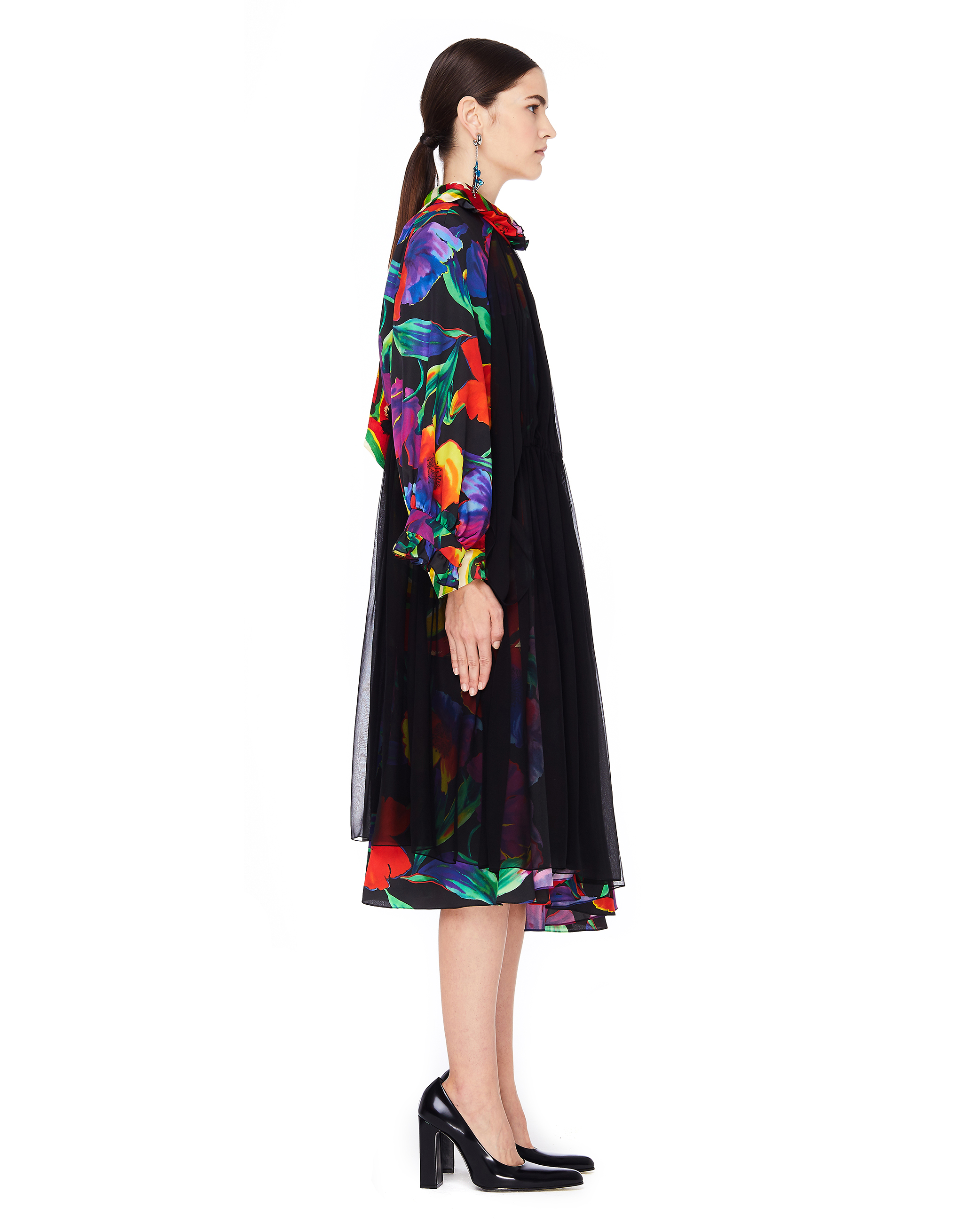 Шелковое платье с цветочным принтом Balenciaga 542854/6530, размер 40 542854/6530 - фото 2