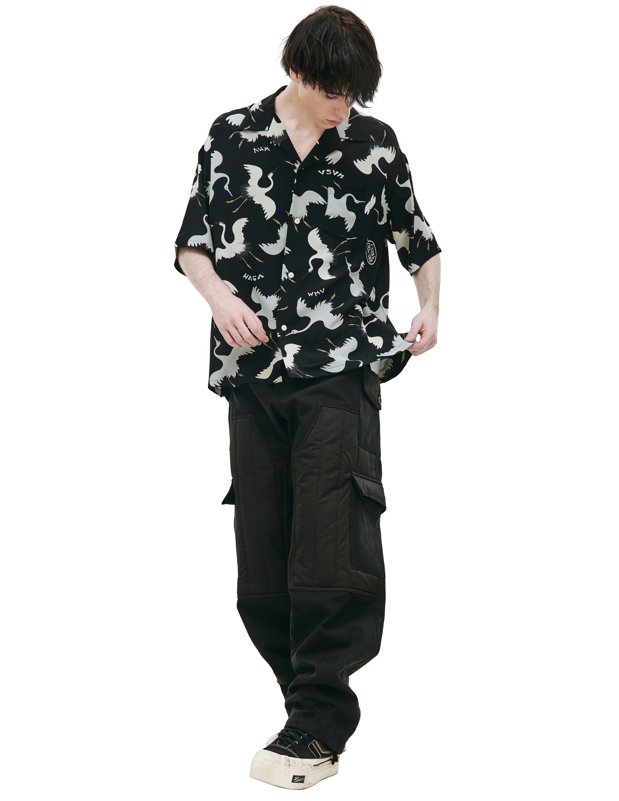 Рубашка Crosby с коротким рукавом visvim 0123105011018, размер 4