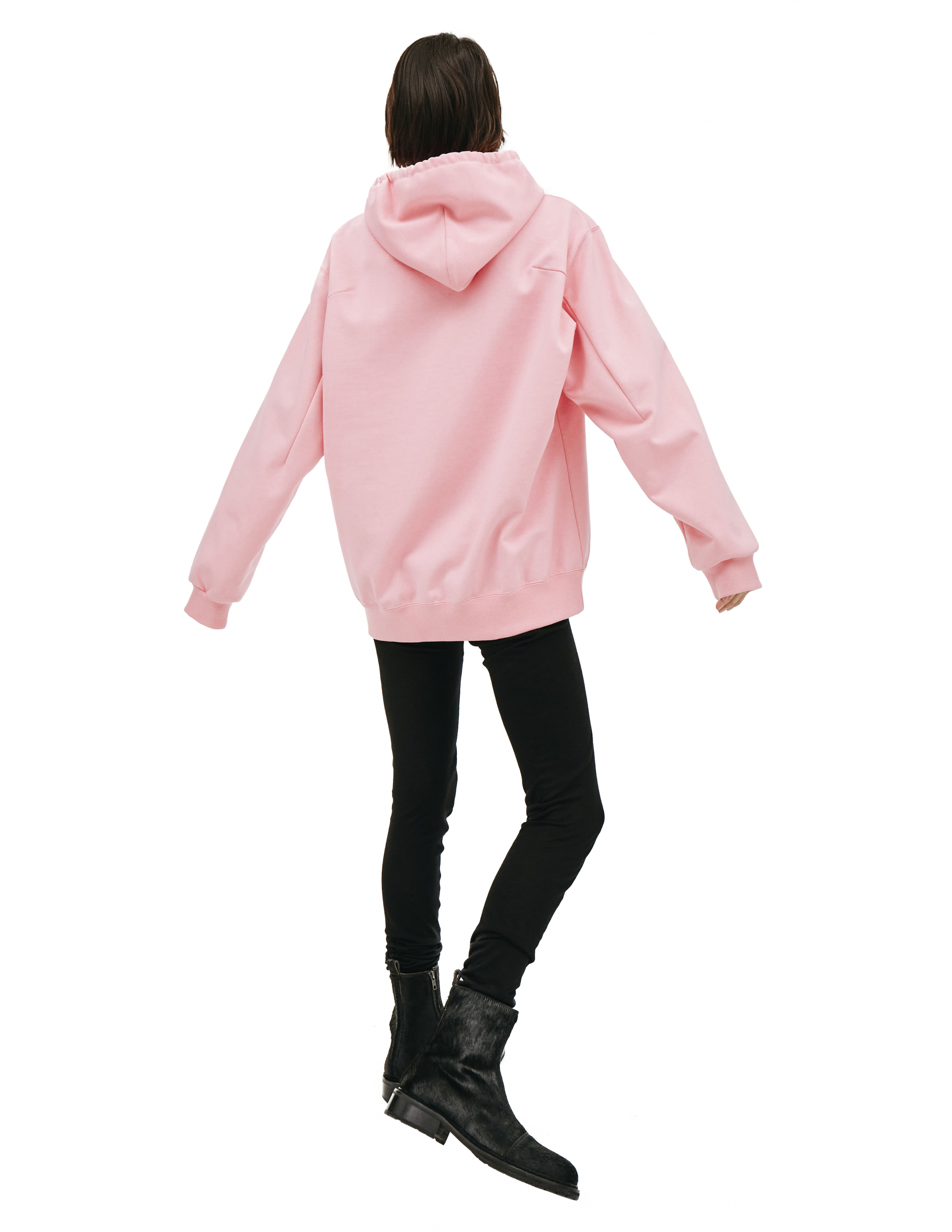 Розовое худи с вышивкой Valentine Doublet 21SS31CS176/pink, размер XL;L;M 21SS31CS176/pink - фото 3