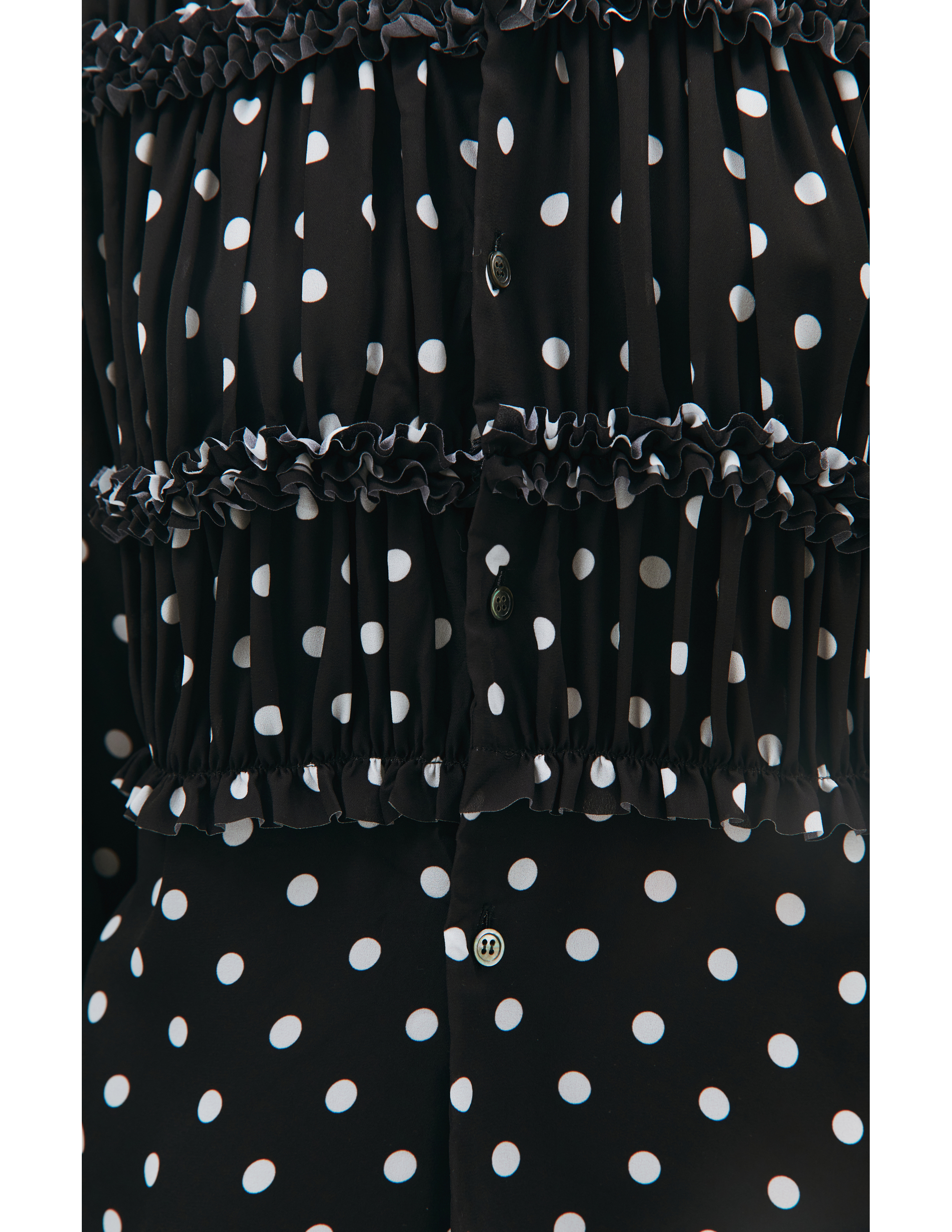 Блузка в горох с рюшами - Comme des Garcons CdG RH-B002-051-1 Фото 4