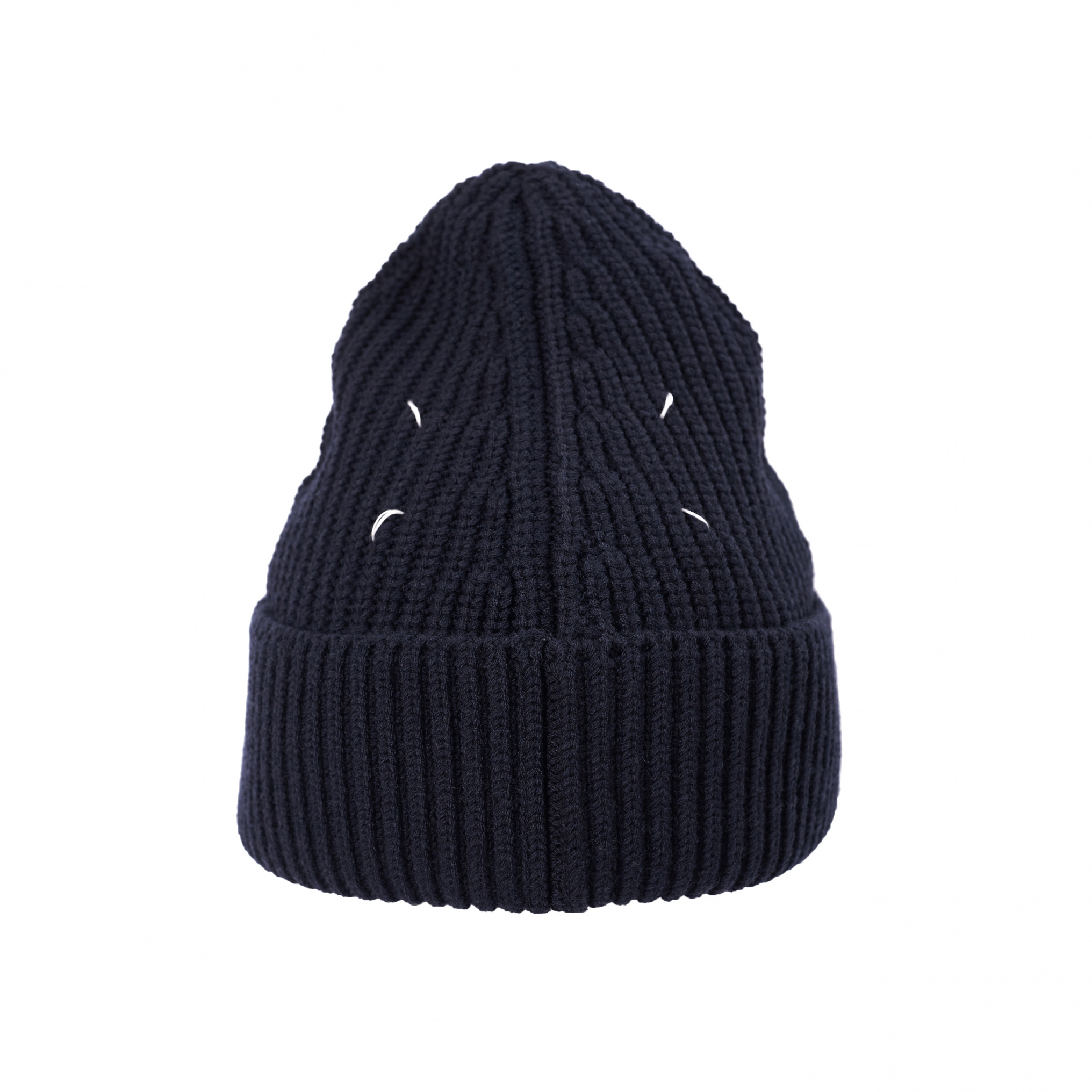 Синяя шапка в рубчик Maison Margiela S50TC0051/S17791/511F, размер M;L