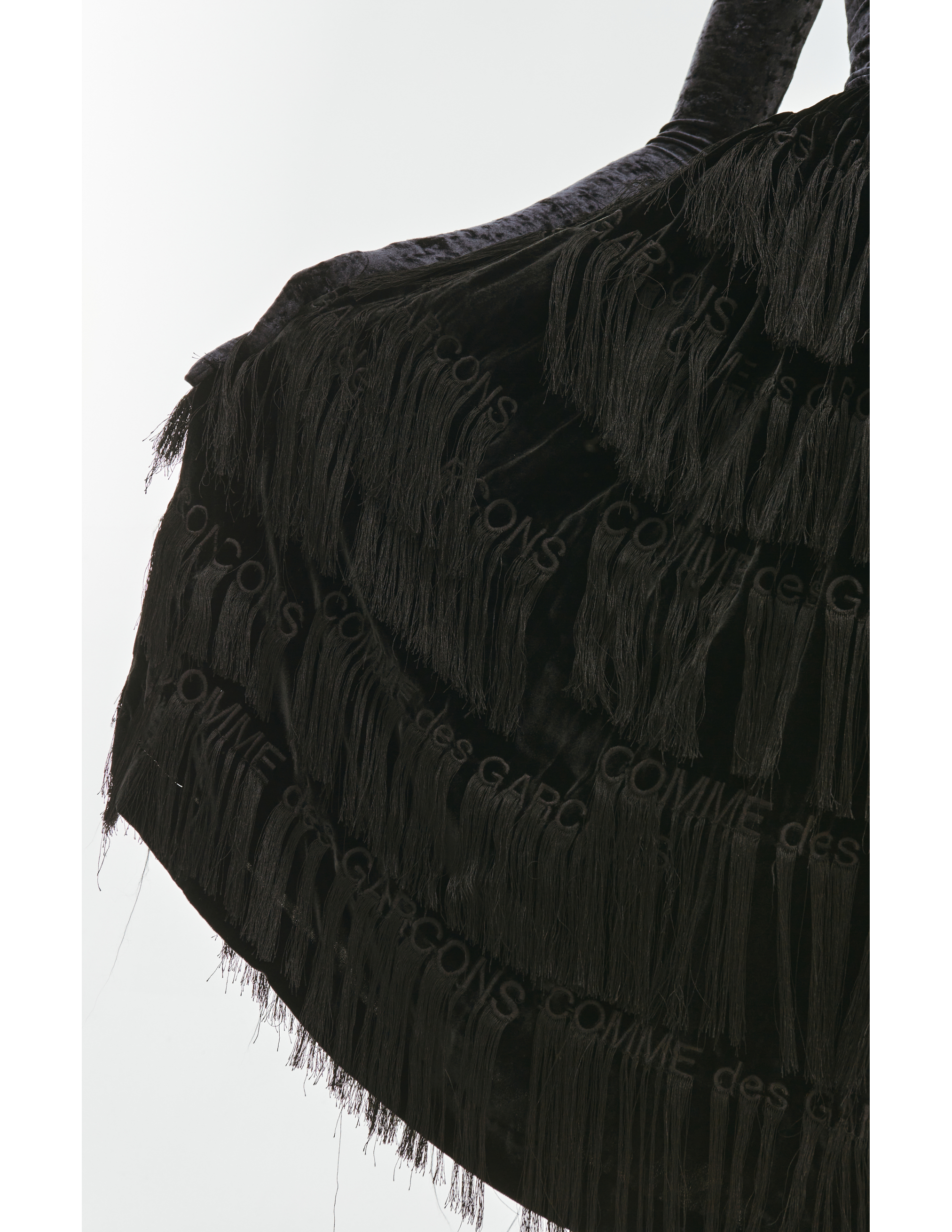 Черная юбка с вышитыми логотипами Comme des Garcons GE-S033-051-1, размер M;S - фото 6