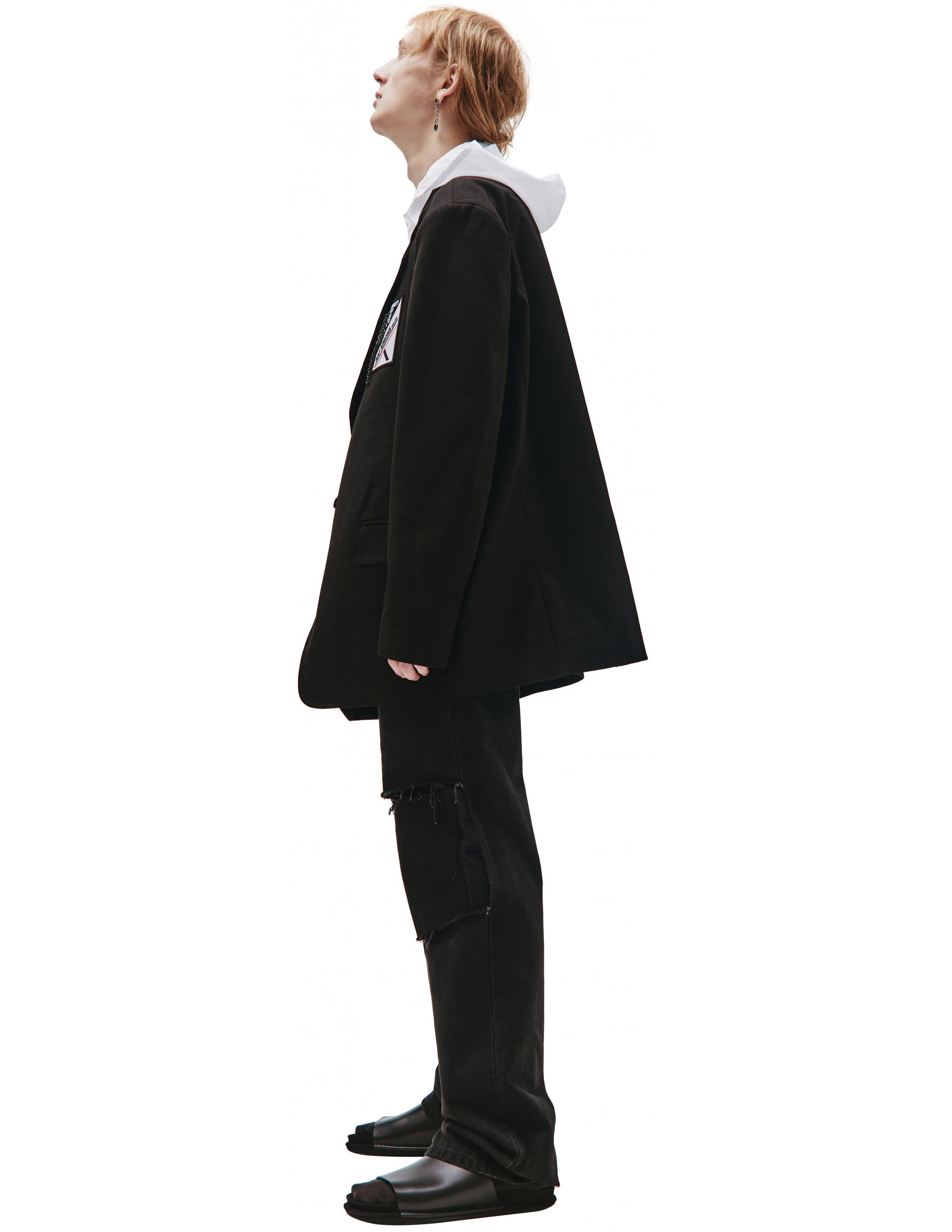 Пиджак Оверсайз с патчем Raf Simons 212-M545B-10090-0099, размер 52;50;48;46 - фото 2