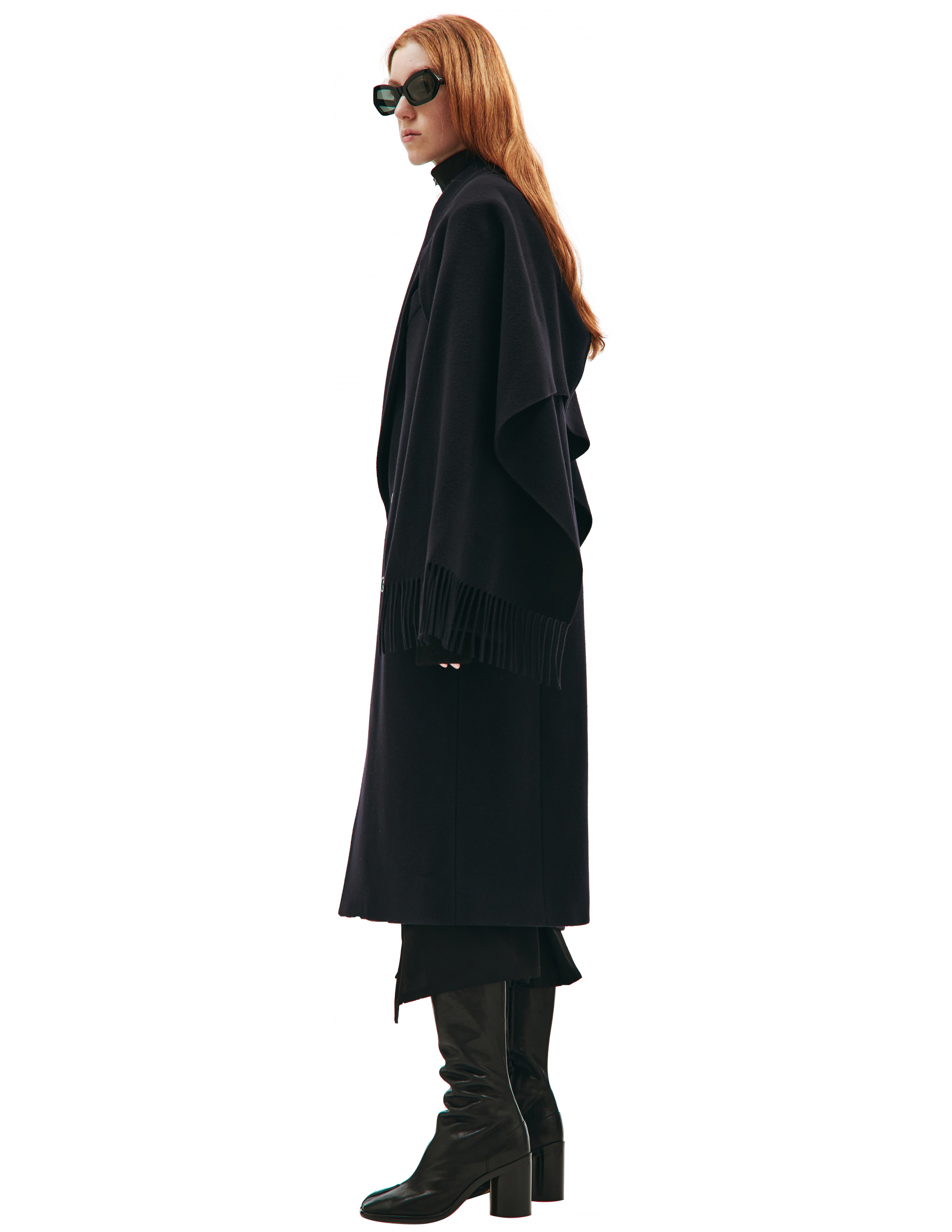 Пальто из шерсти с шарфом - Balenciaga 675421/TLU22/4100 Фото 2
