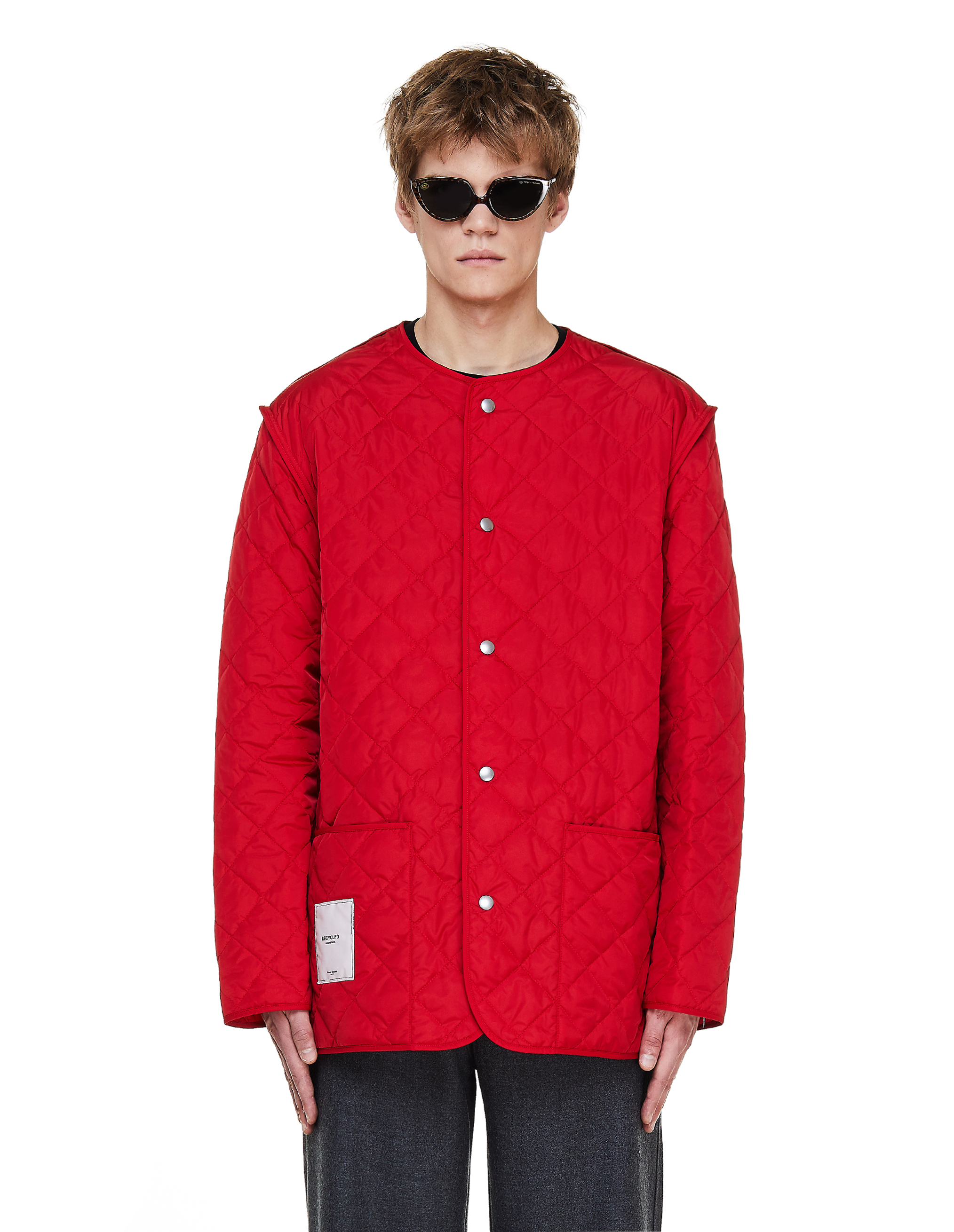 Красная стеганая куртка - Maison Margiela S50AM0467/S53045/314