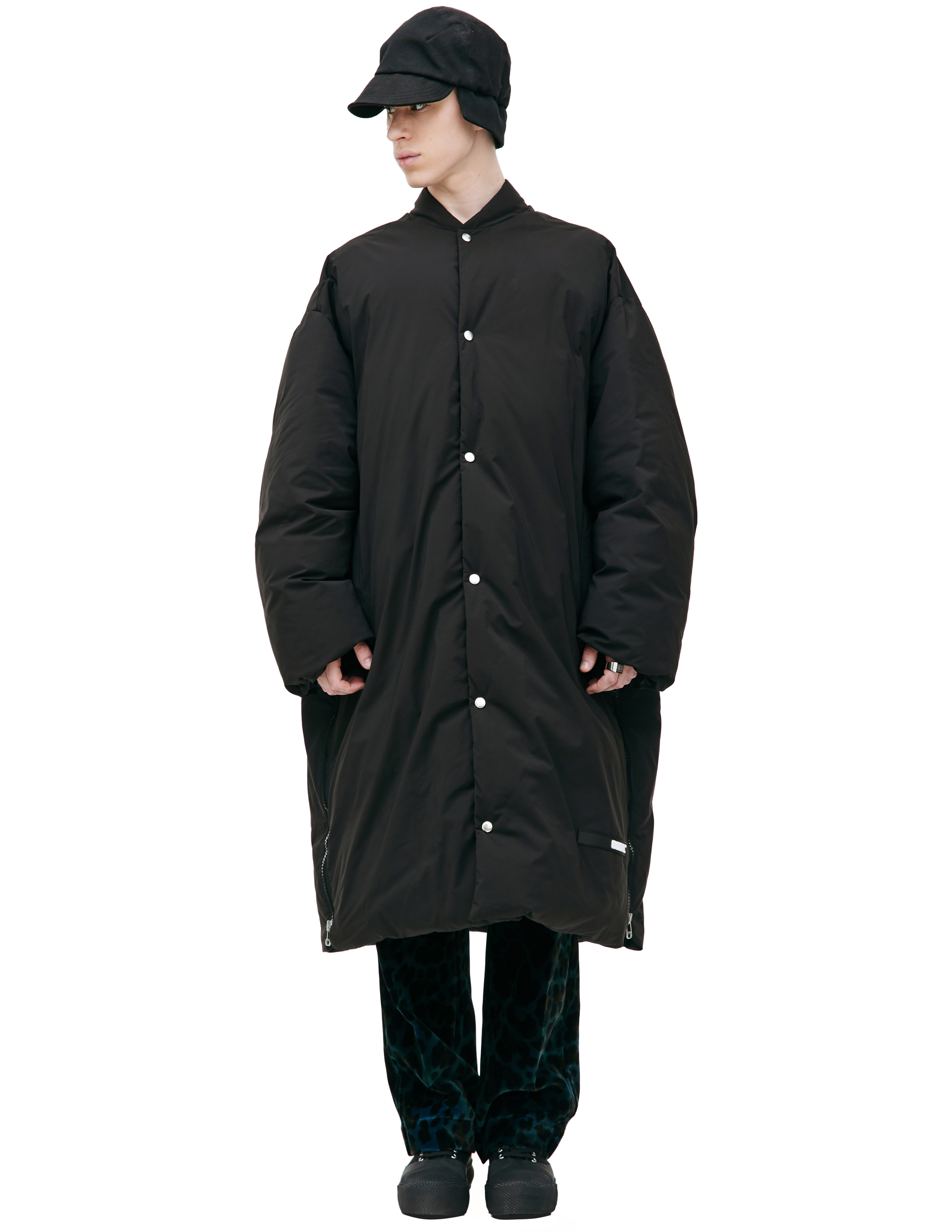 Пуховое пальто Serac с молниями по бокам OAMC 23A28OAU21/TESBA032/001, размер L;XL