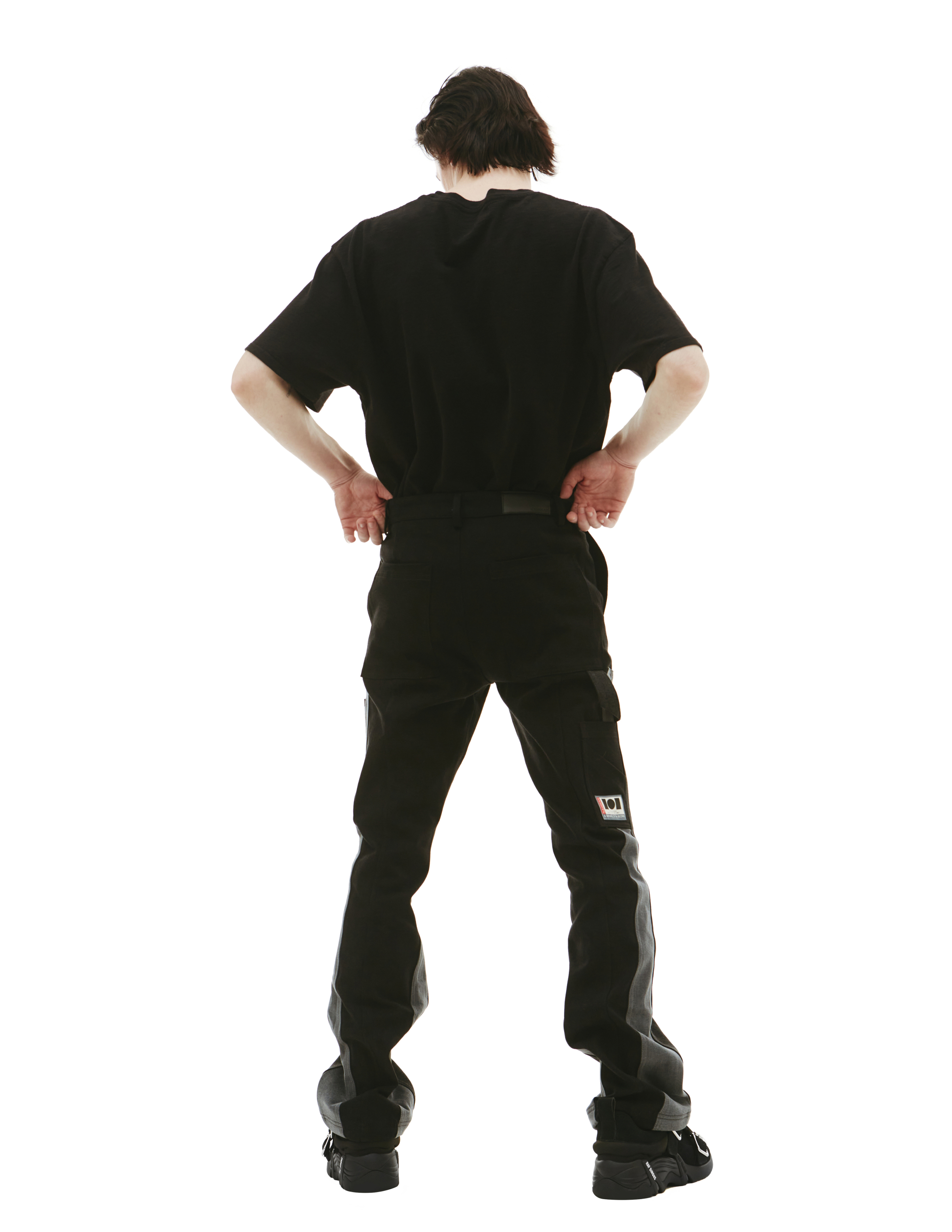 Черные брюки с накладными карманами Nahmias AW22-2-6008-F0026-BLACKDENIM, размер 36;32 - фото 3