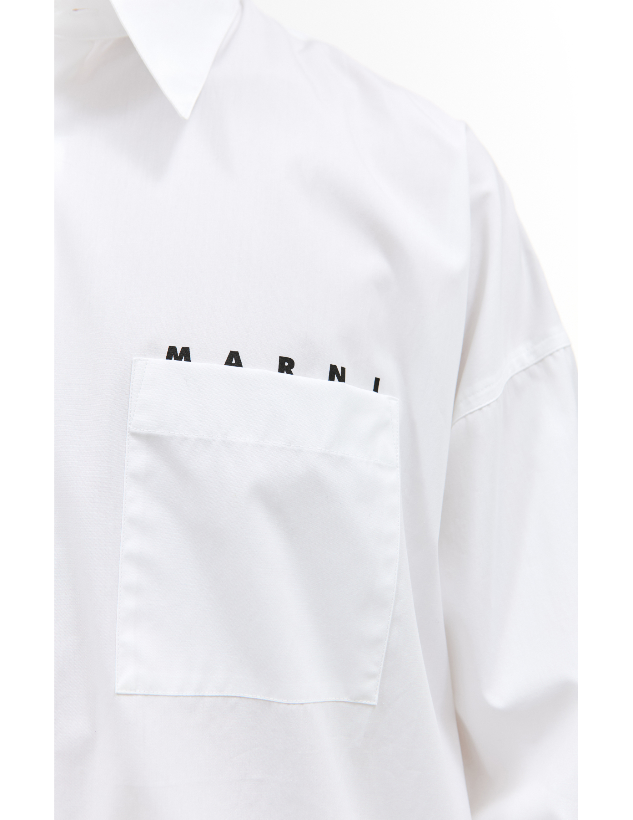 Белая рубашка с накладным карманом Marni CUMU0061P2/USCT88/LOW01, размер 50 CUMU0061P2/USCT88/LOW01 - фото 4