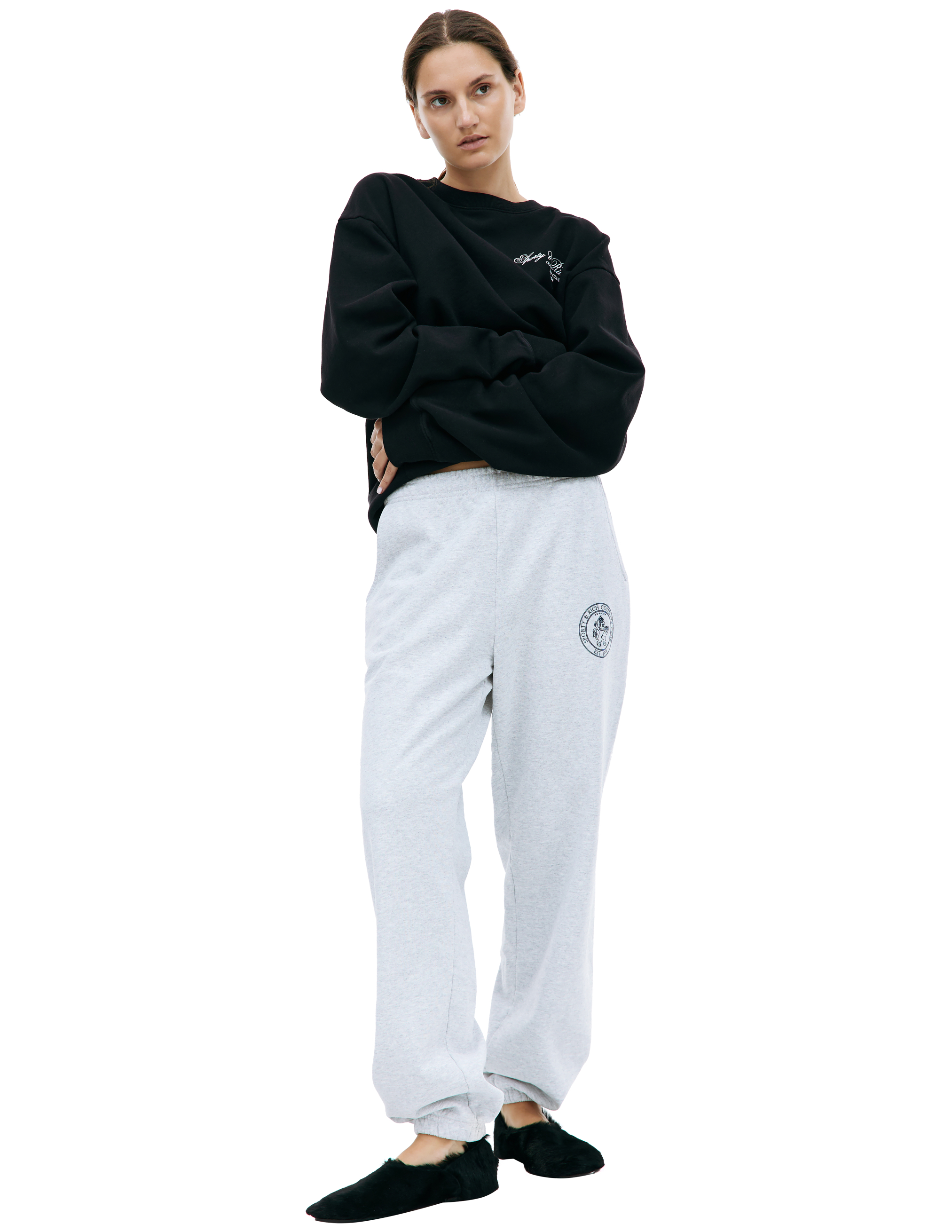 Спортивные брюки с принтом SPORTY & RICH SW841HG, размер S;M;L;XL