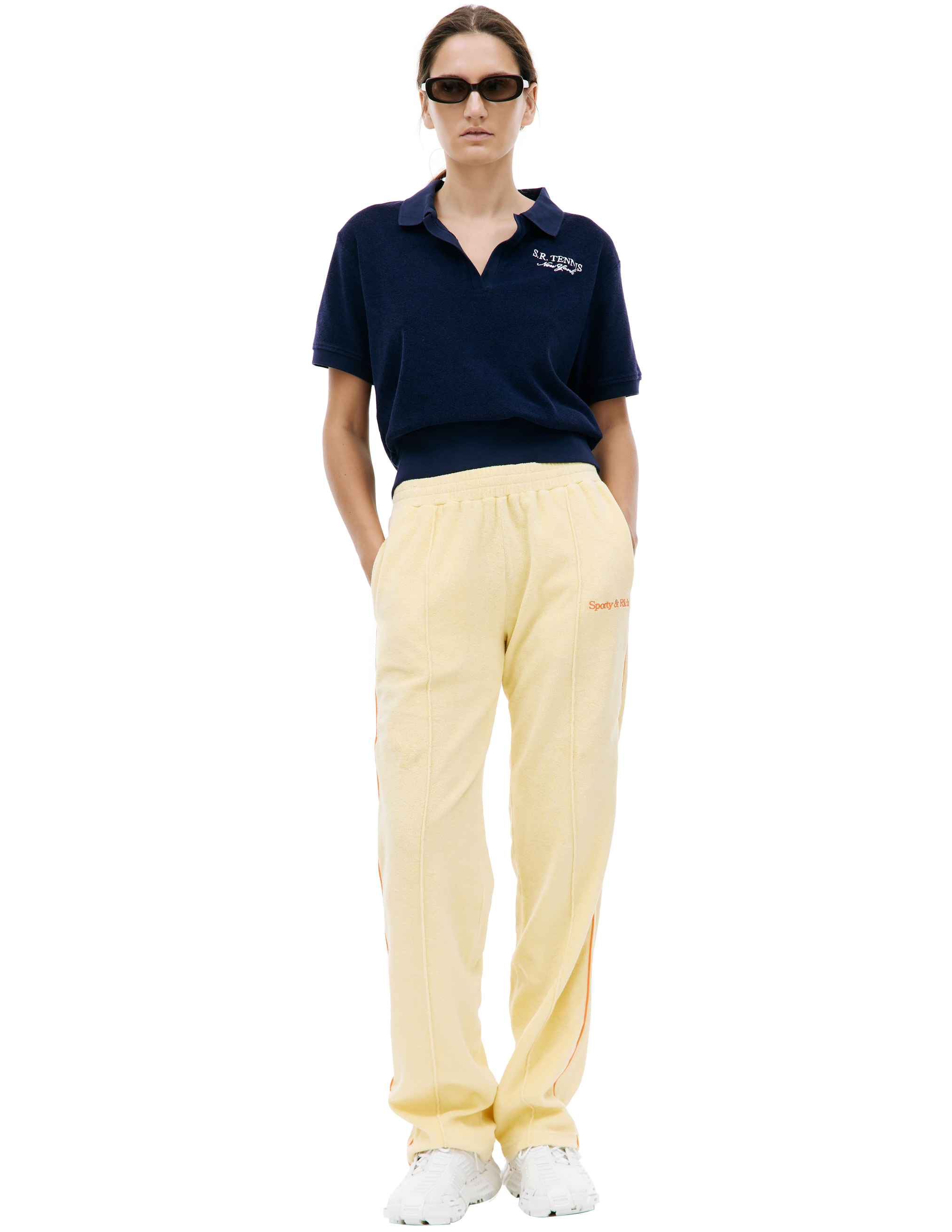 Спортивные брюки с лампасами SPORTY & RICH PA921AL, размер S;M;L;XL