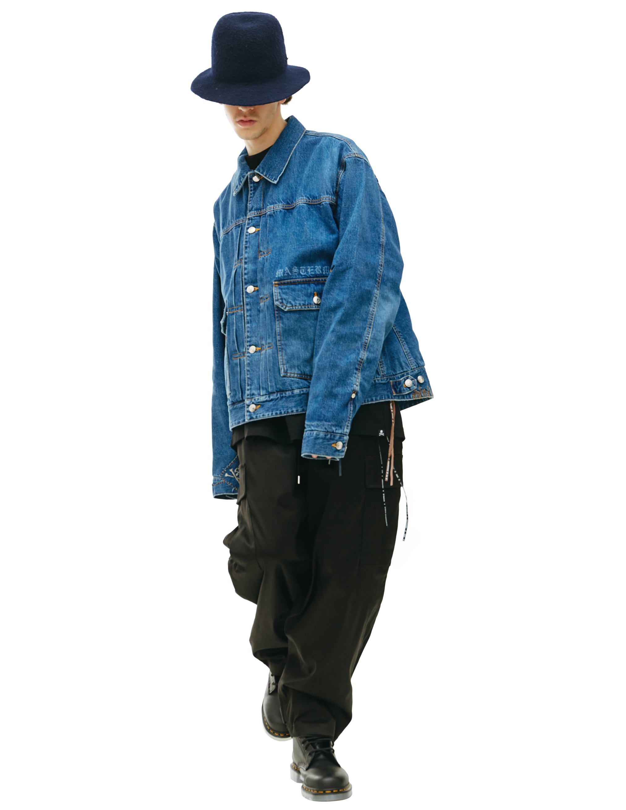 Джинсовая куртка с накладными карманами Mastermind WORLD MJ22E09/BL022, размер XL;L MJ22E09/BL022 - фото 1