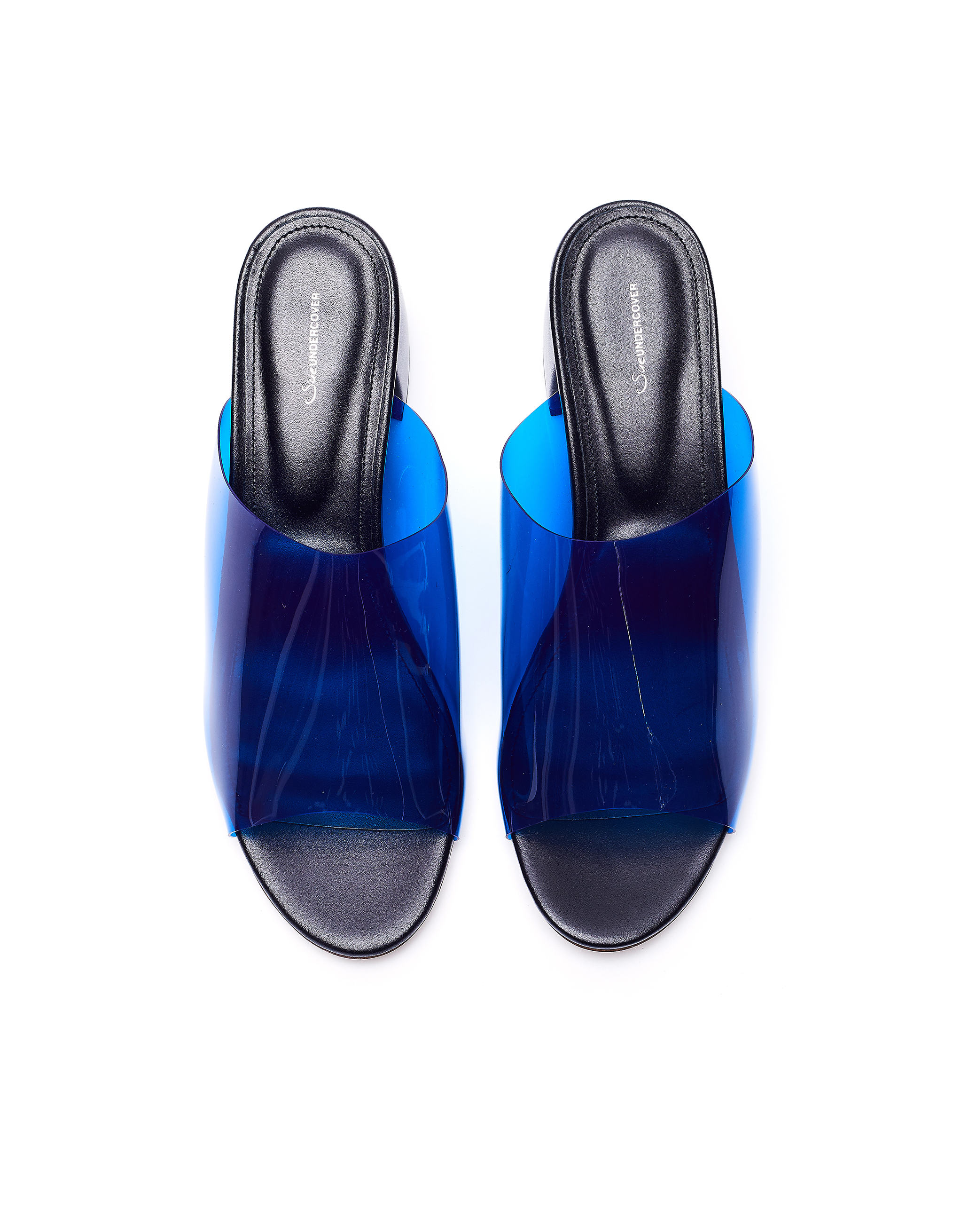 Синие мюли на каблуке - Sue Undercover SUW1F01/blue Фото 4