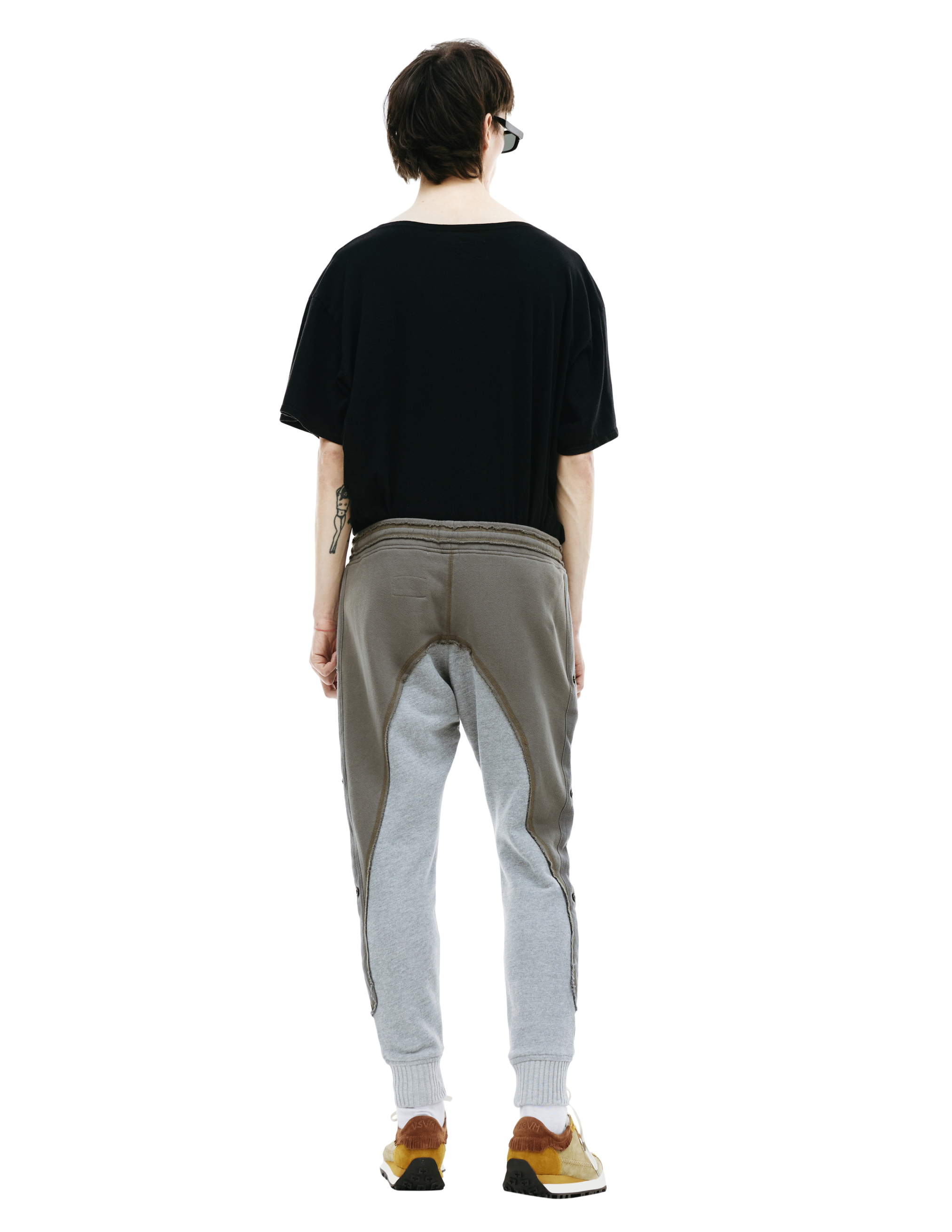 Комбинированные брюки Greg Lauren EM236/0040, размер 3 EM236/0040 - фото 3