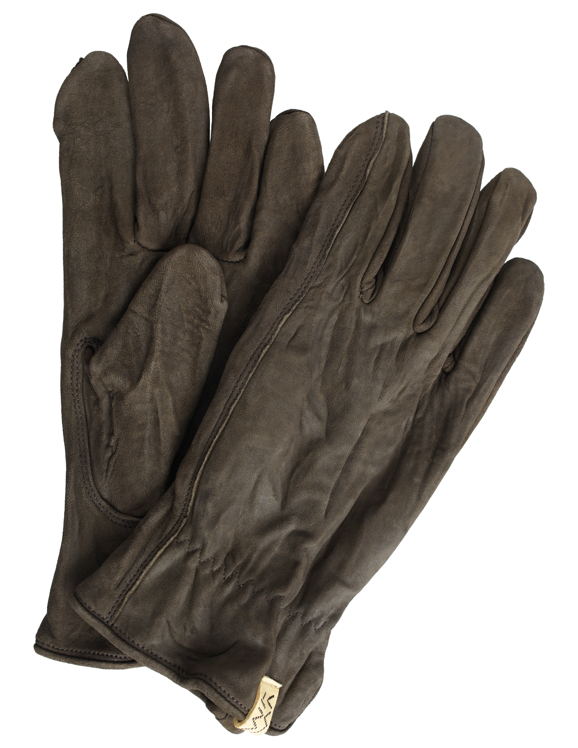 Коричневые замшевые перчатки visvim 0123203003008/DK.BROWN, размер M/L 0123203003008/DK.BROWN - фото 2