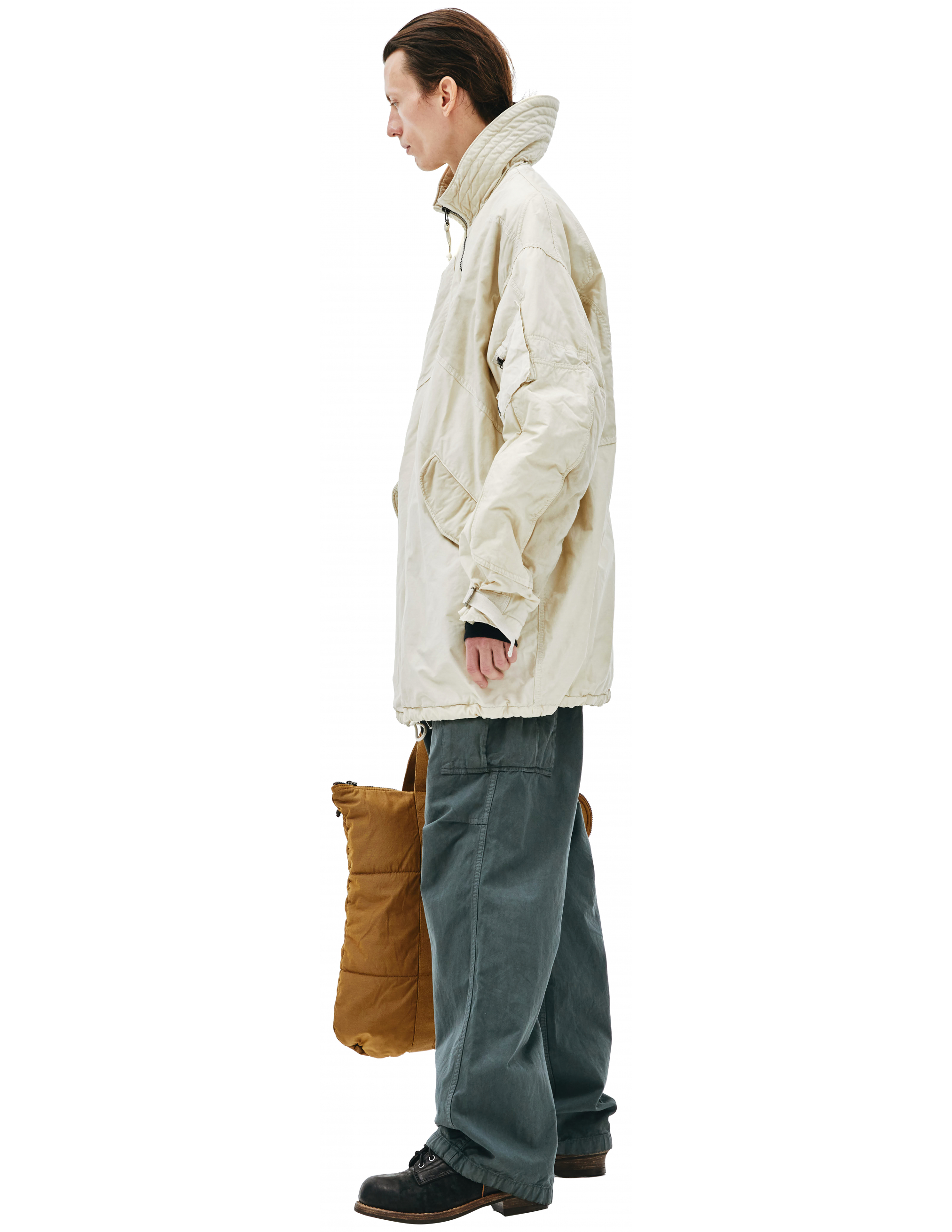 Бежевая куртка c высоким воротником Visvim 0121205013021, размер 5;4 - фото 2