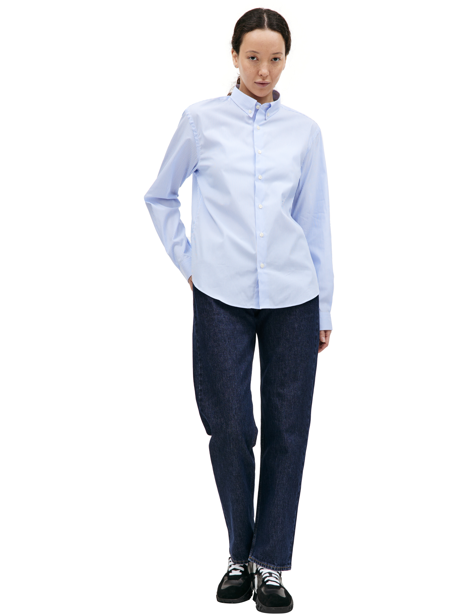 Оверсайз рубашка в полоску SPORTY & RICH STAW2315BS, размер M;L;XL