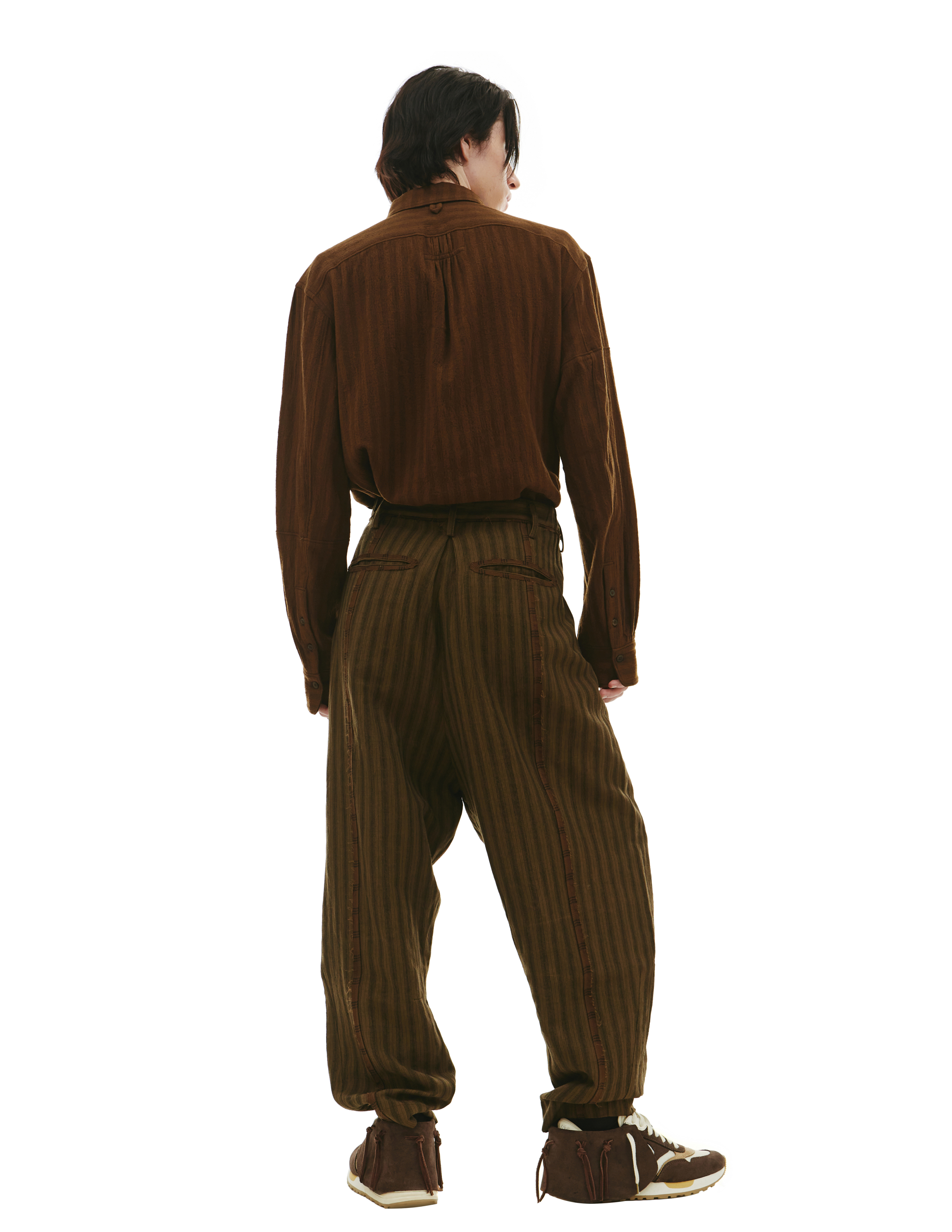 Широкие брюки в полоску Ziggy Chen 0M2230506, размер 50 - фото 3