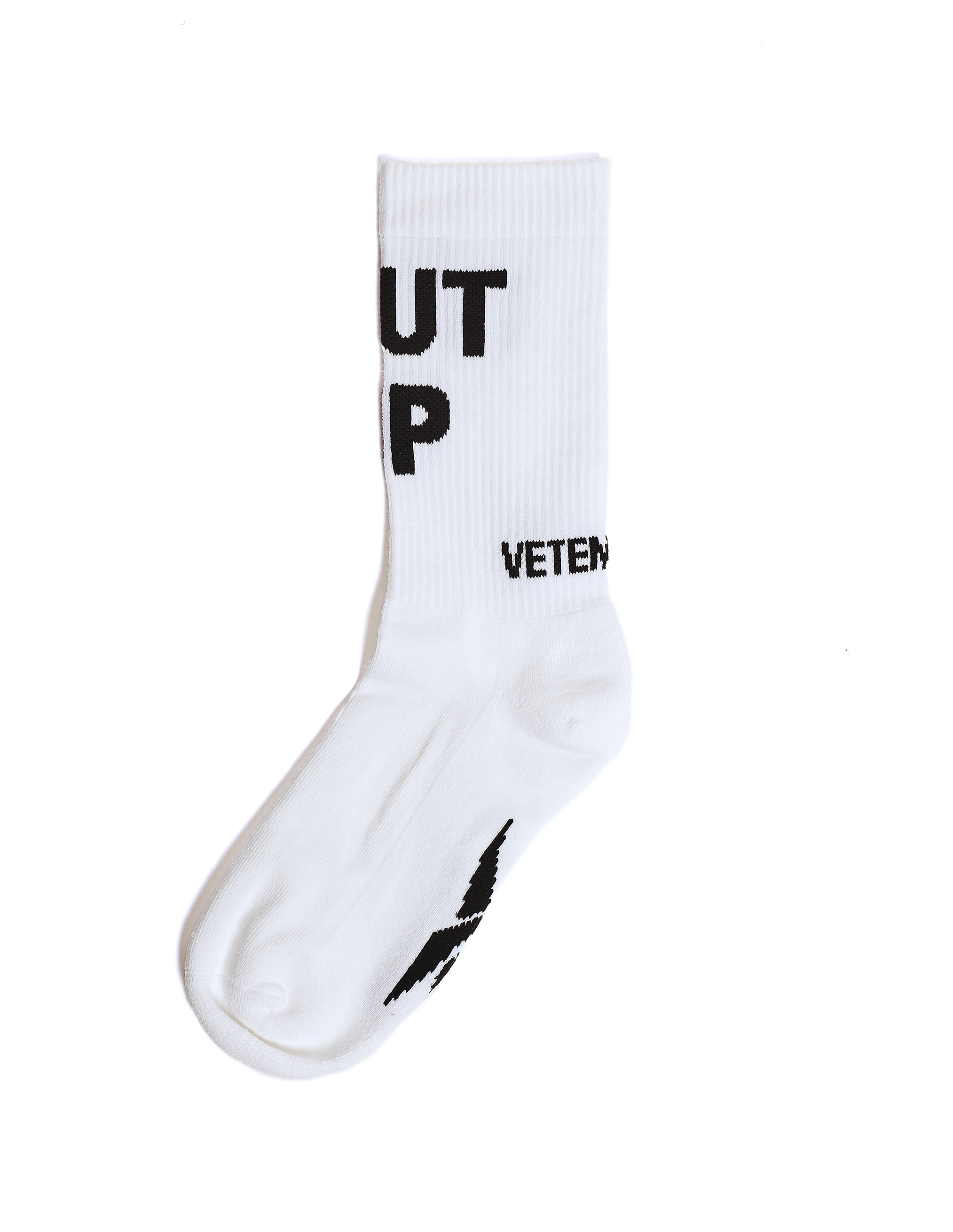 Белые носки Shut Up из хлопка - Vetements SS20HO002/wht Фото 2