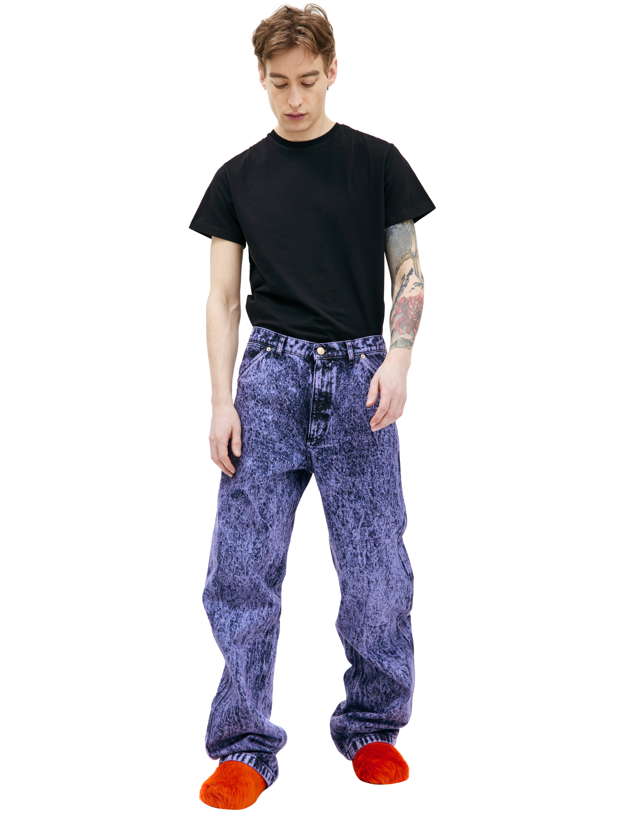 Прямые вареные джинсы Marni PUJU0081A0/USCV35/MMC61, размер 31;33