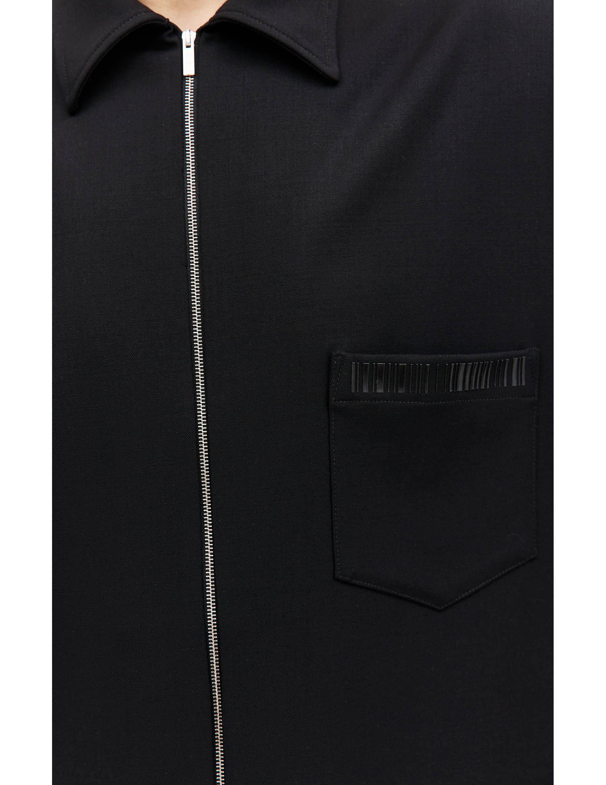 Черная рубашка на молнии VTMNTS VL18SH100B/5340, размер XL VL18SH100B/5340 - фото 4
