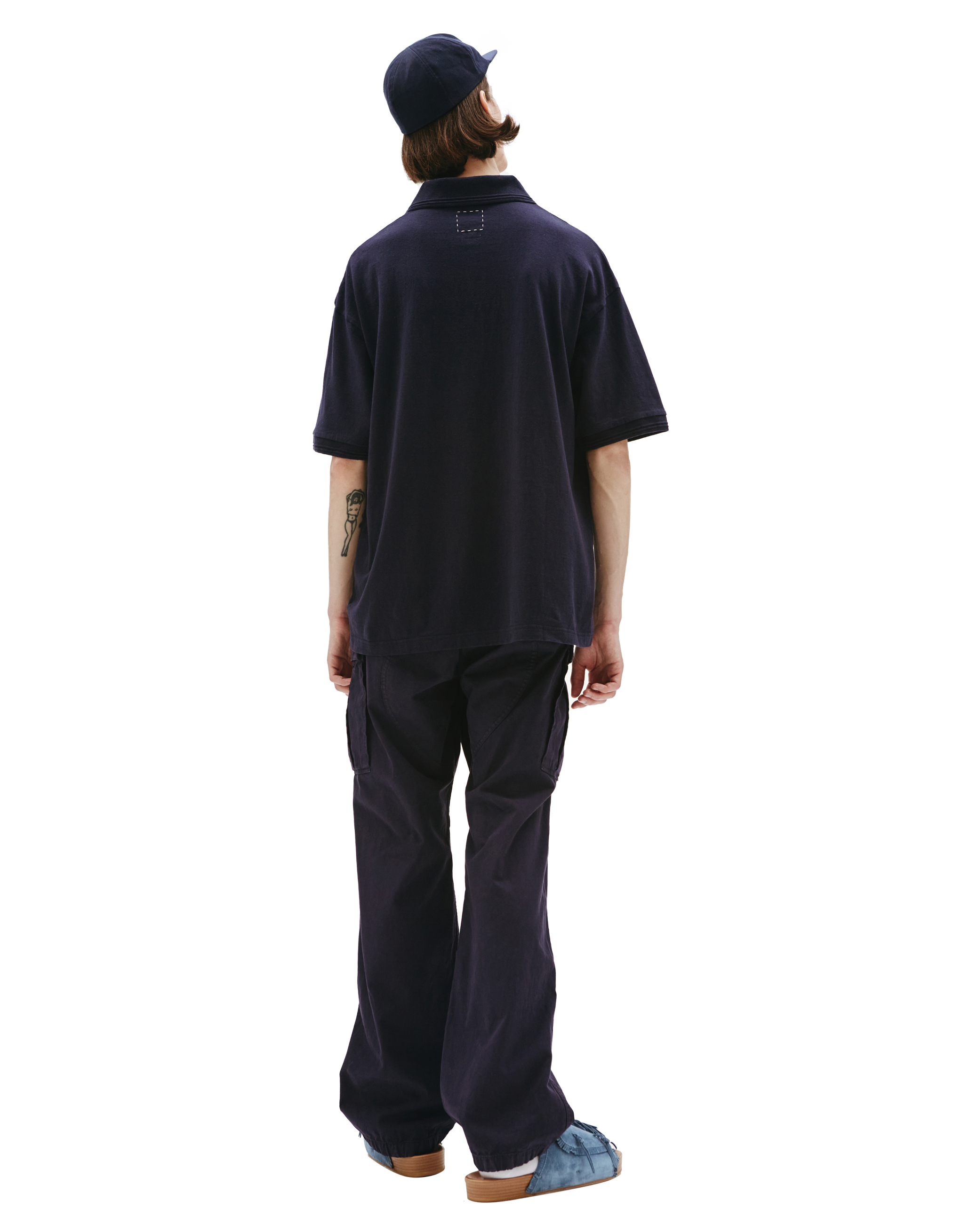 Поло Jumbo Weller с вышивкой visvim 0122105010018/navy, размер 5;4 0122105010018/navy - фото 3